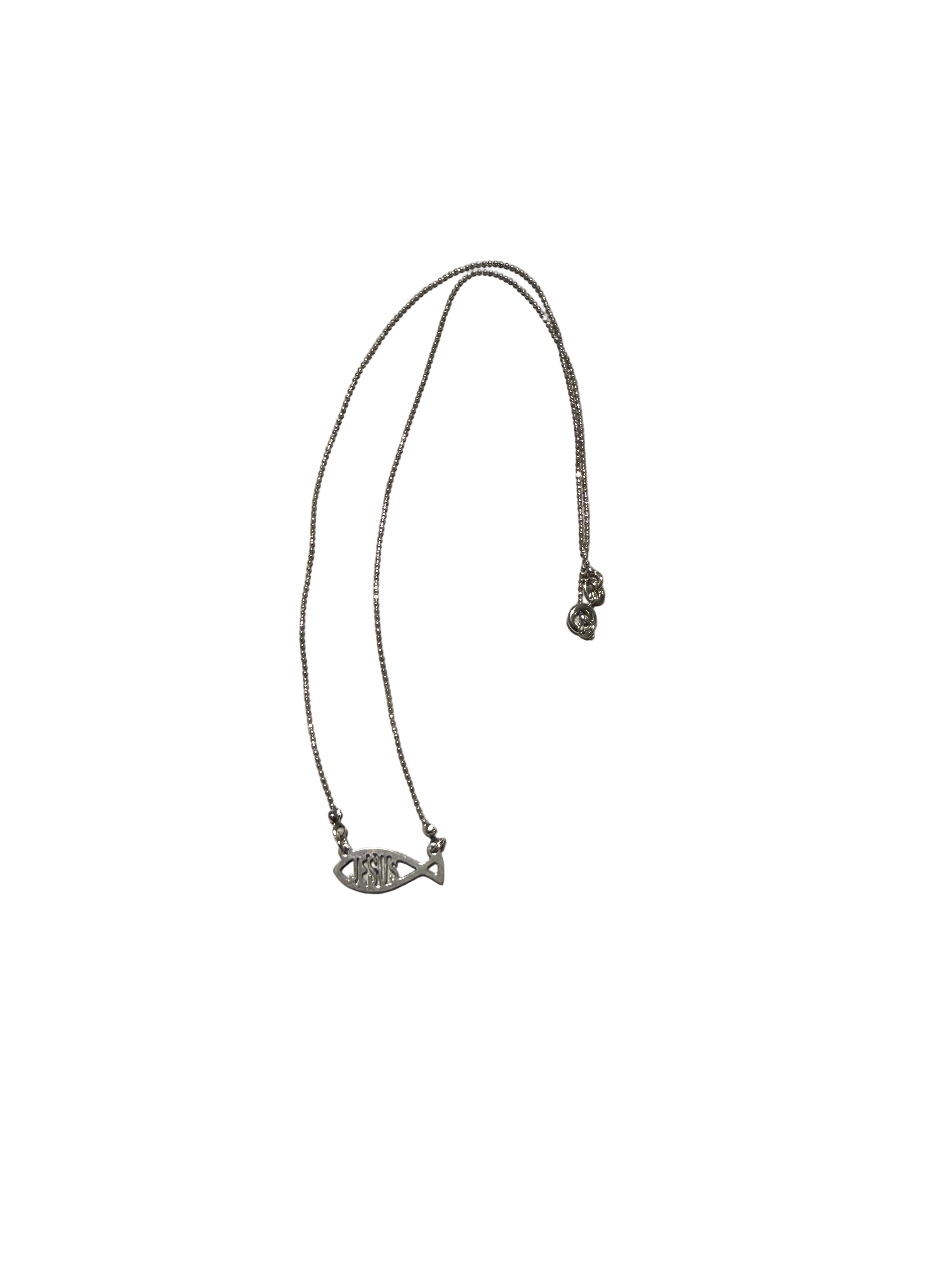 Necklace With Chain And Fish: Stainless Steel - Collar Con Cadena Y Pez: Acero Inoxidable