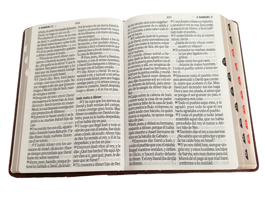 Biblia Letra Super Gigante Con Indice 19pt Piel Imit Cafe RV1960