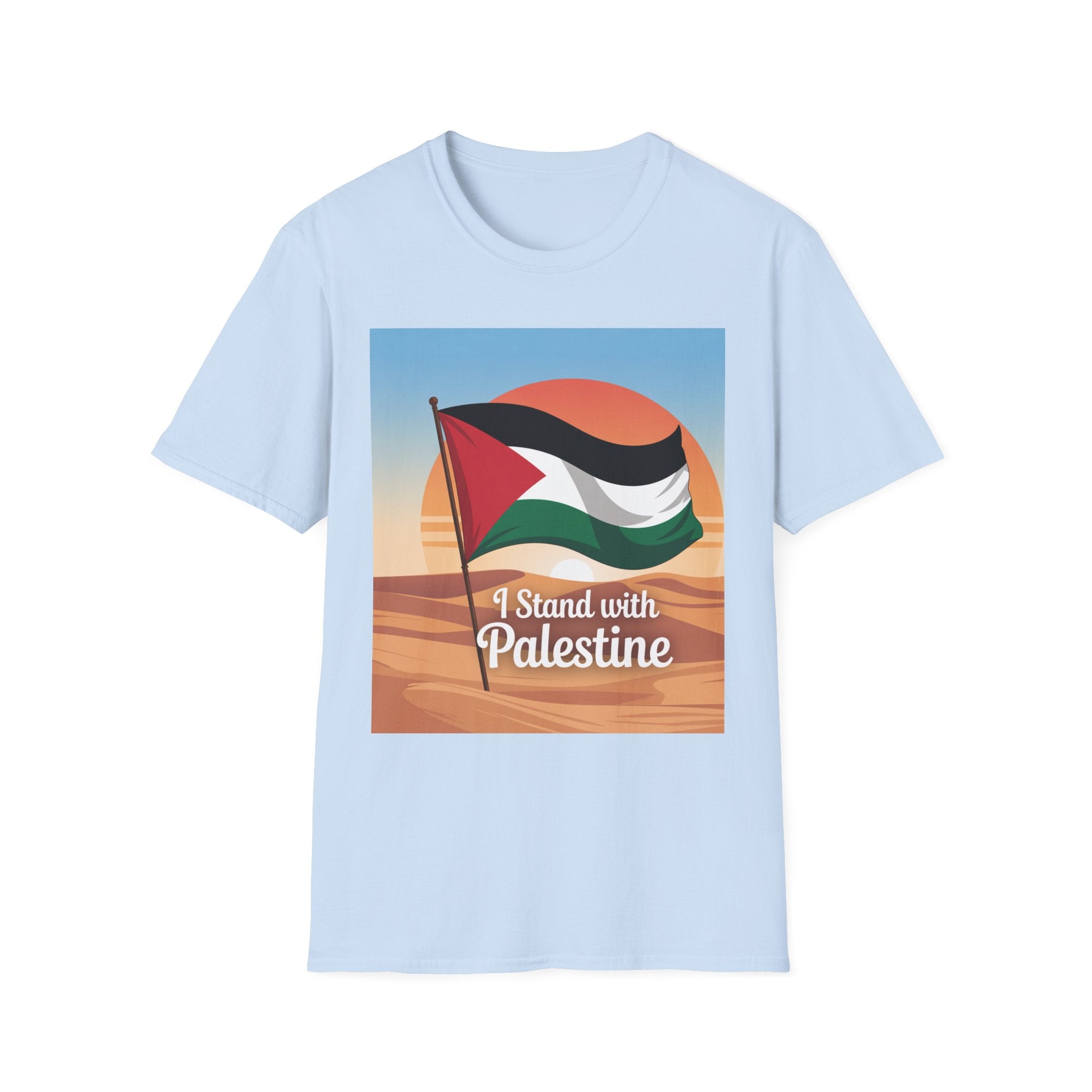 Palestine Pride Unisex Softstyle T-Shirt, Casual Wear, Statement Tee, Gift for Activists, Festival Apparel, Protest Clothing