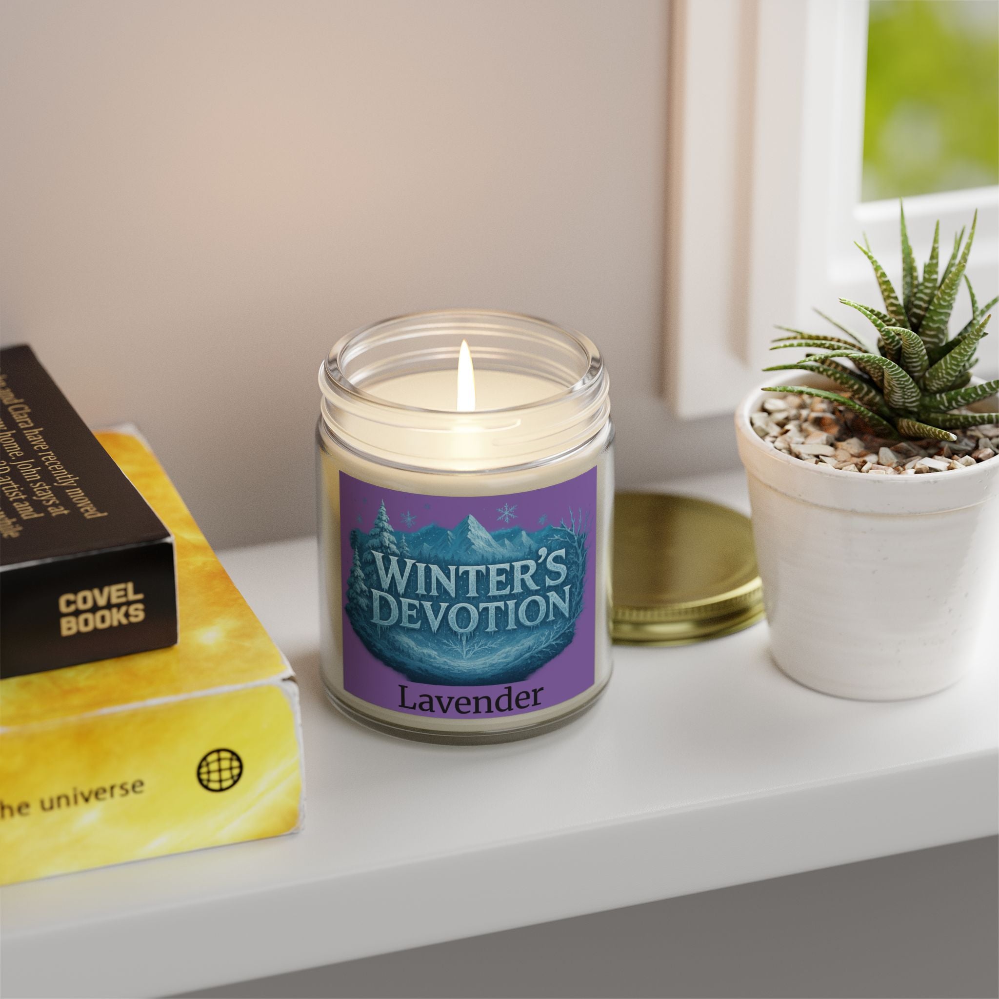 Winter's Devotion Lavender Scented Candle, Cozy Home Fragrance, Relaxation Gift for Her, Aromatherapy Candle for Self-Care, [...]