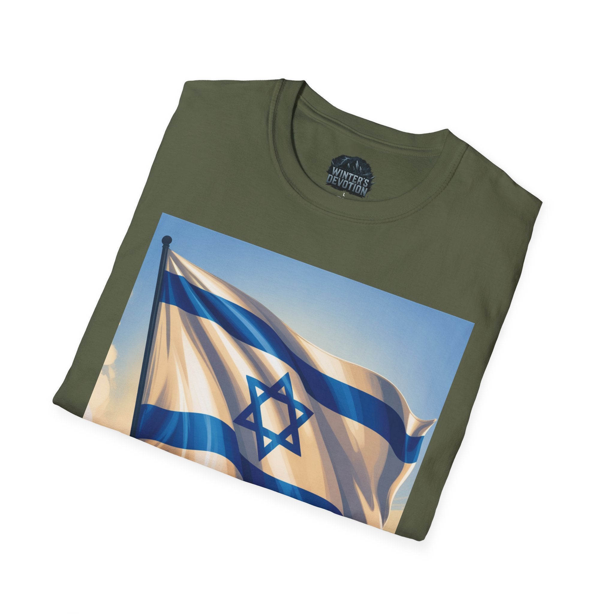I Stand with Israel Unisex Softstyle T-Shirt, Patriotic Tee, Support Shirt, Gift for Activists, Israel Pride Apparel