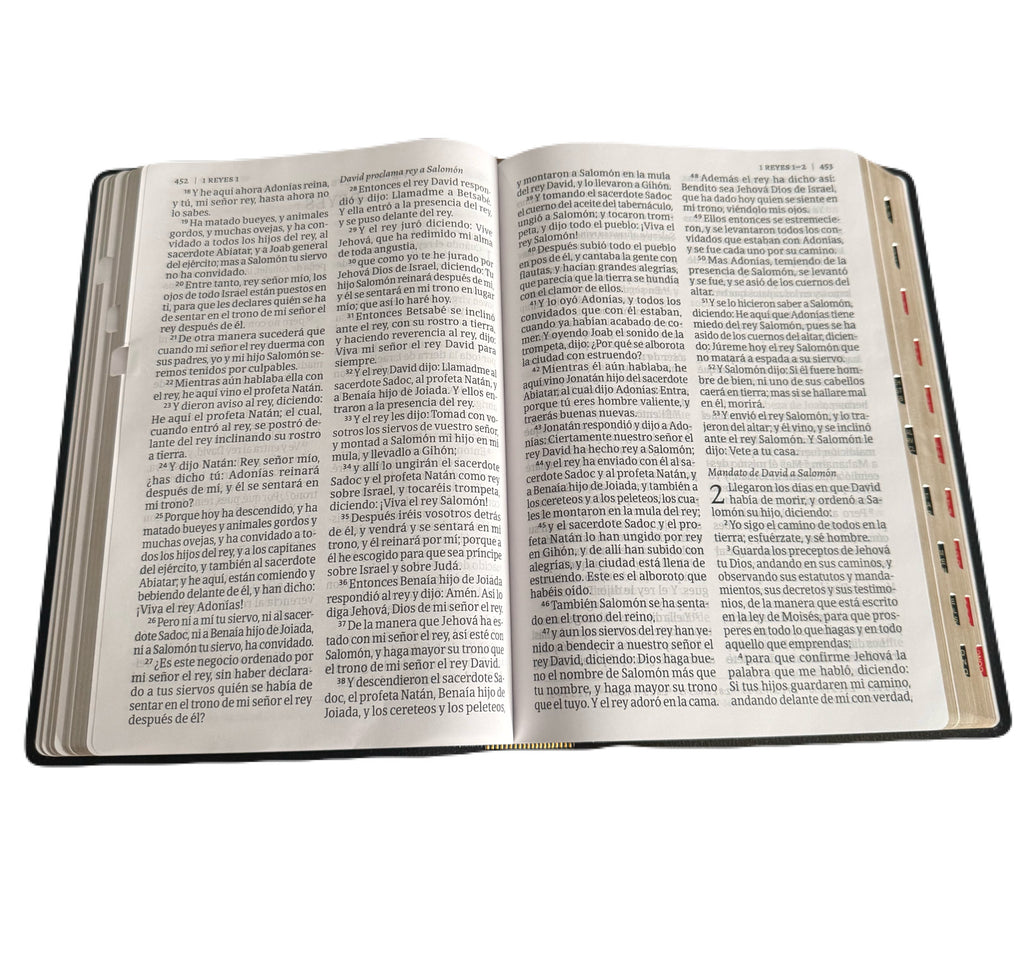 Biblia Letra SuperGigante Con Indice 16 Puntos, Negro Imit PIel RV1960