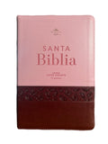Biblia Letra Super Gigante 19Pt Rosa-Cafe Con Cierre/Indice RV1960