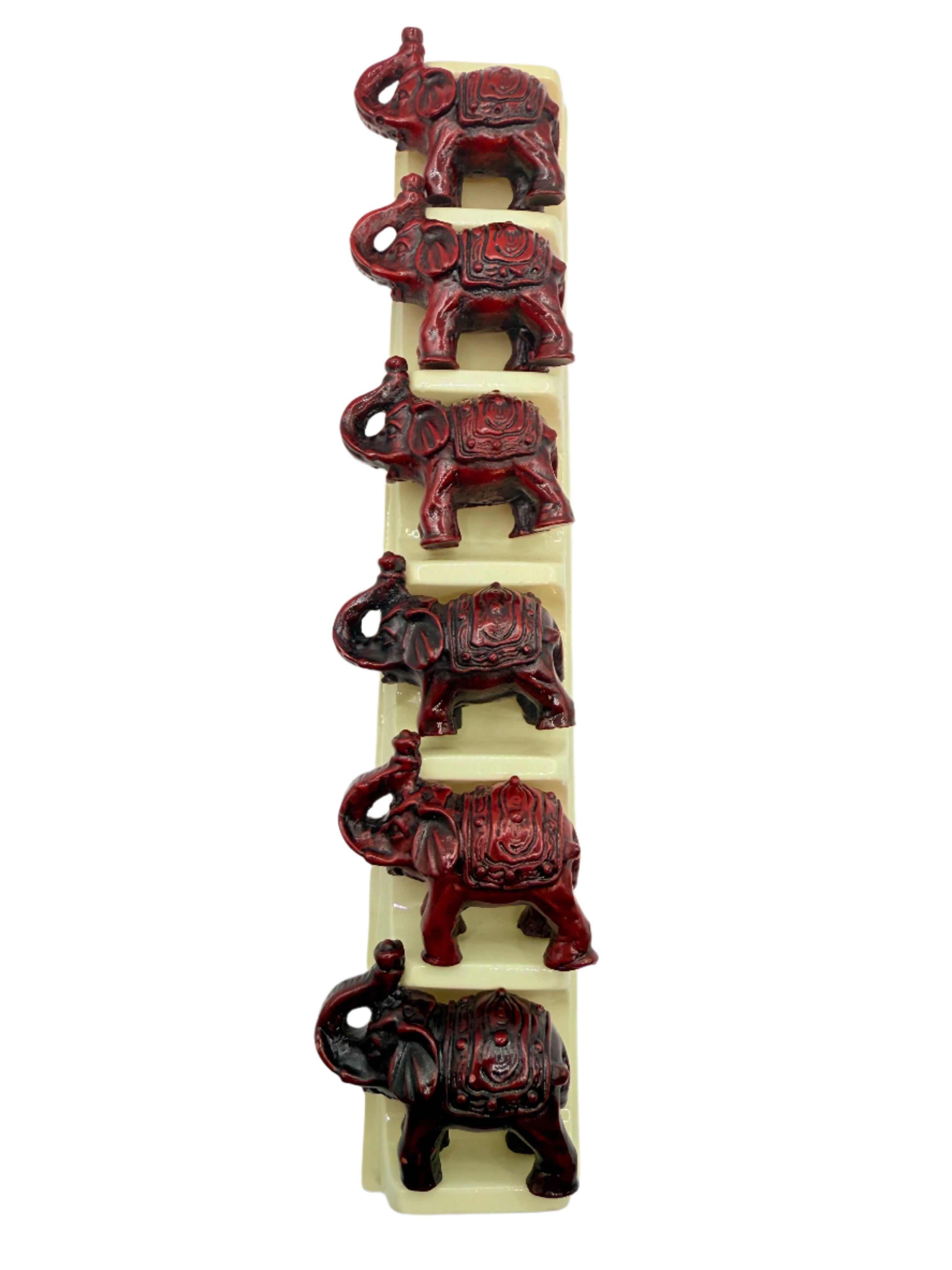 6 Small Feng Shui Elephants Figurines