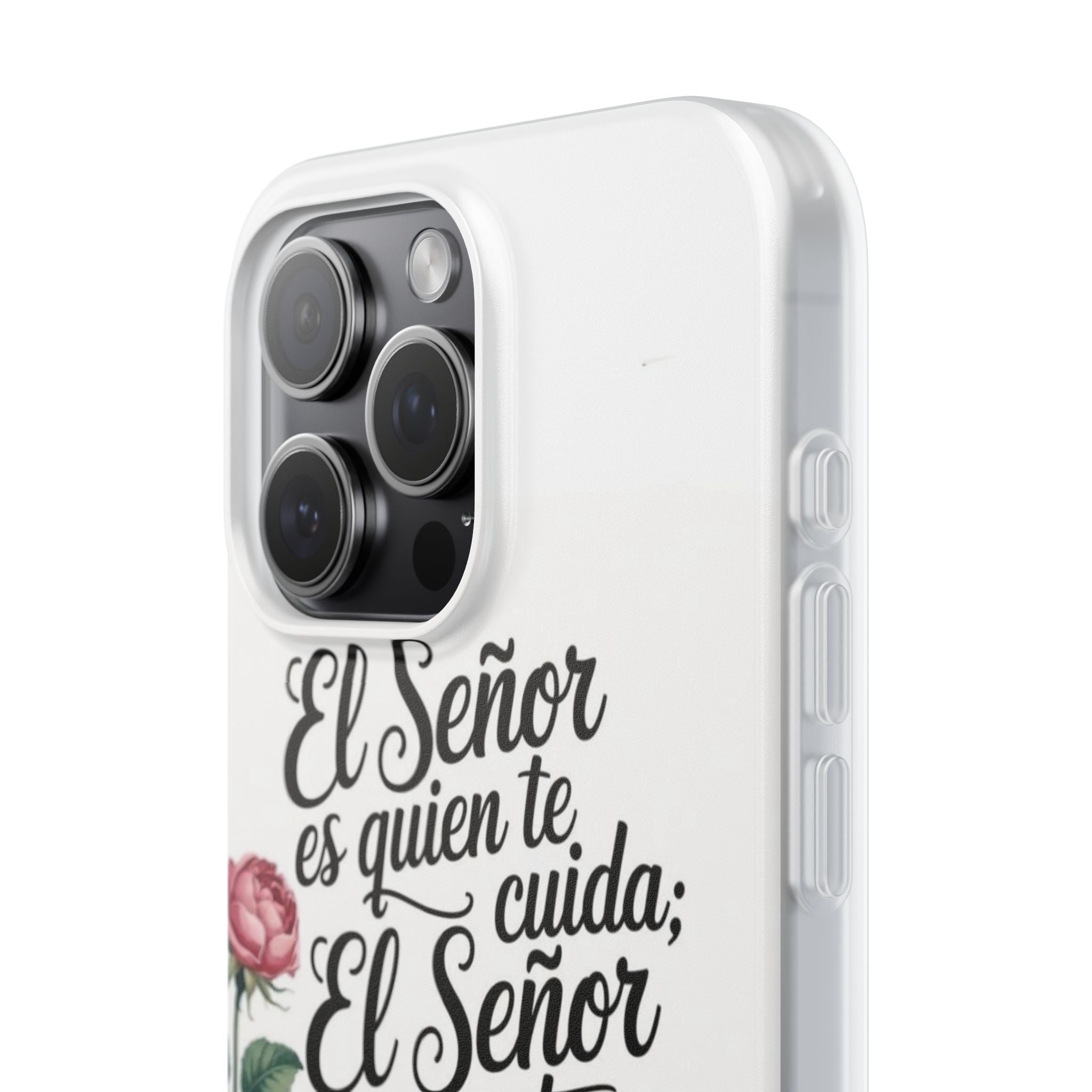Inspirational Phone Case with Psalm 121:5 Quote, Flexi Case for Protection, Bible Verse Case, Gift for Faith Lovers, Spiritual Décor