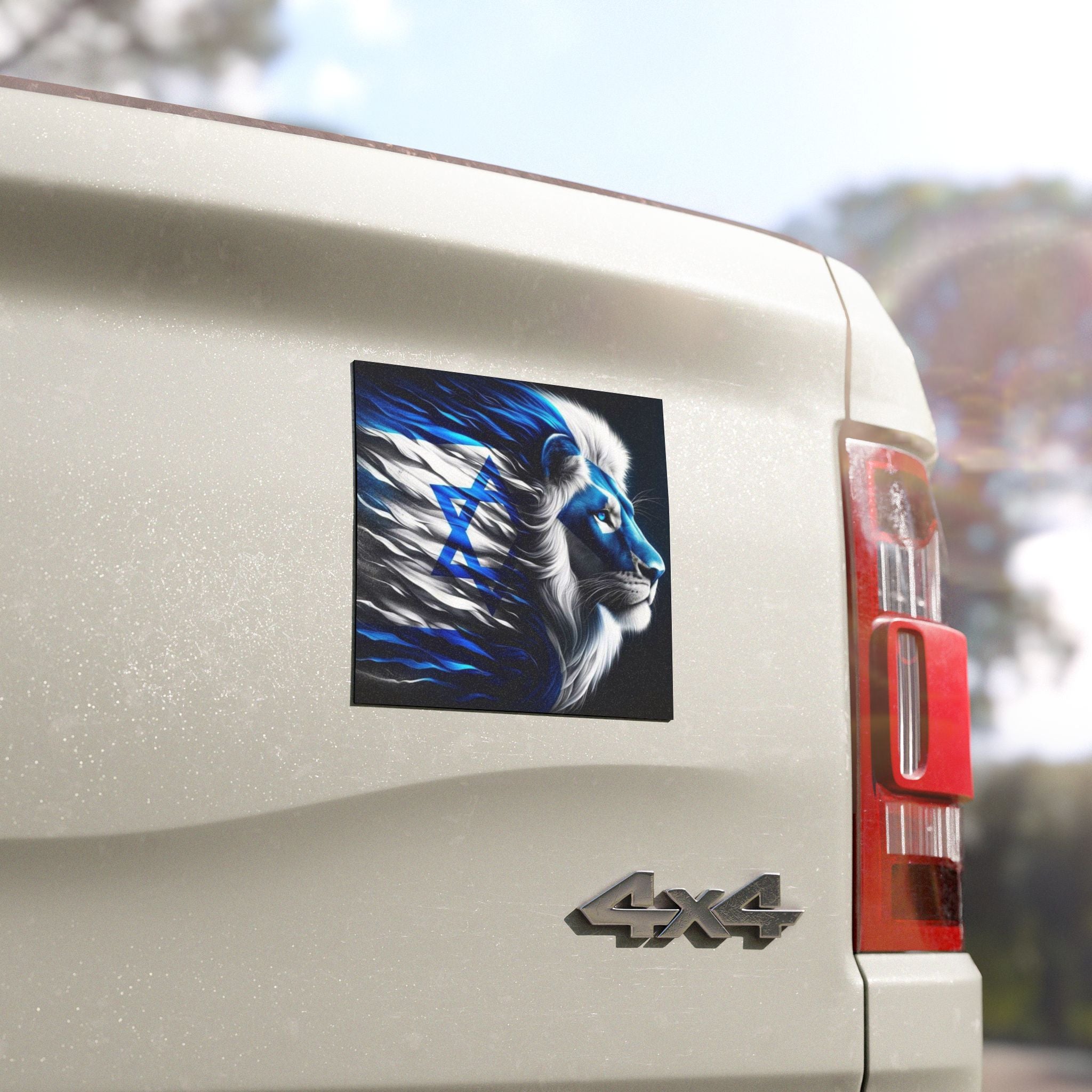 Lion of Judah Car Magnet, Israel Pride Magnet, Hebrew Gift, Decorative Car Emblem, Jewish Home Decor, Road Trip Accessory