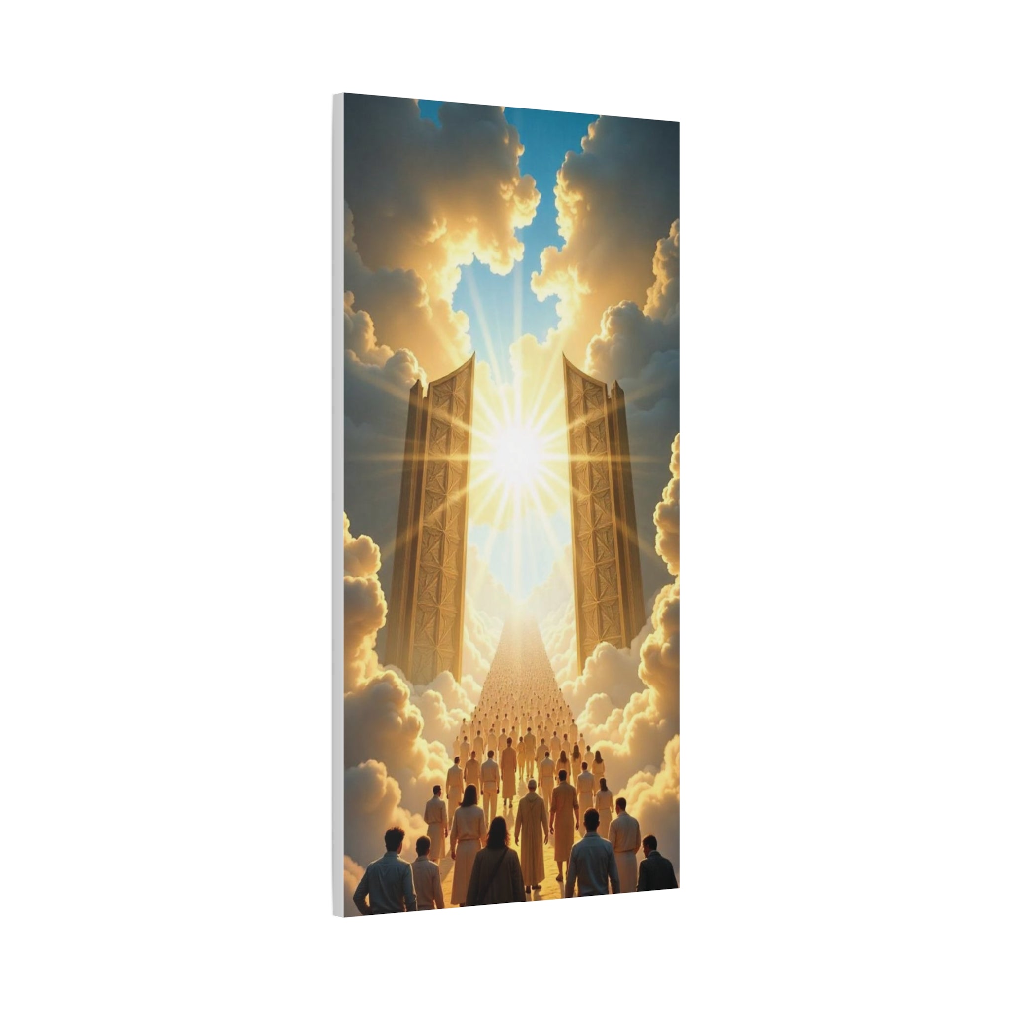 Inspirational Heavens Gate Matte Canvas Art, Uplifting Wall Decor, Hopeful Home Art, Motivational Canvas Print, Spiritual Canvas Decoration