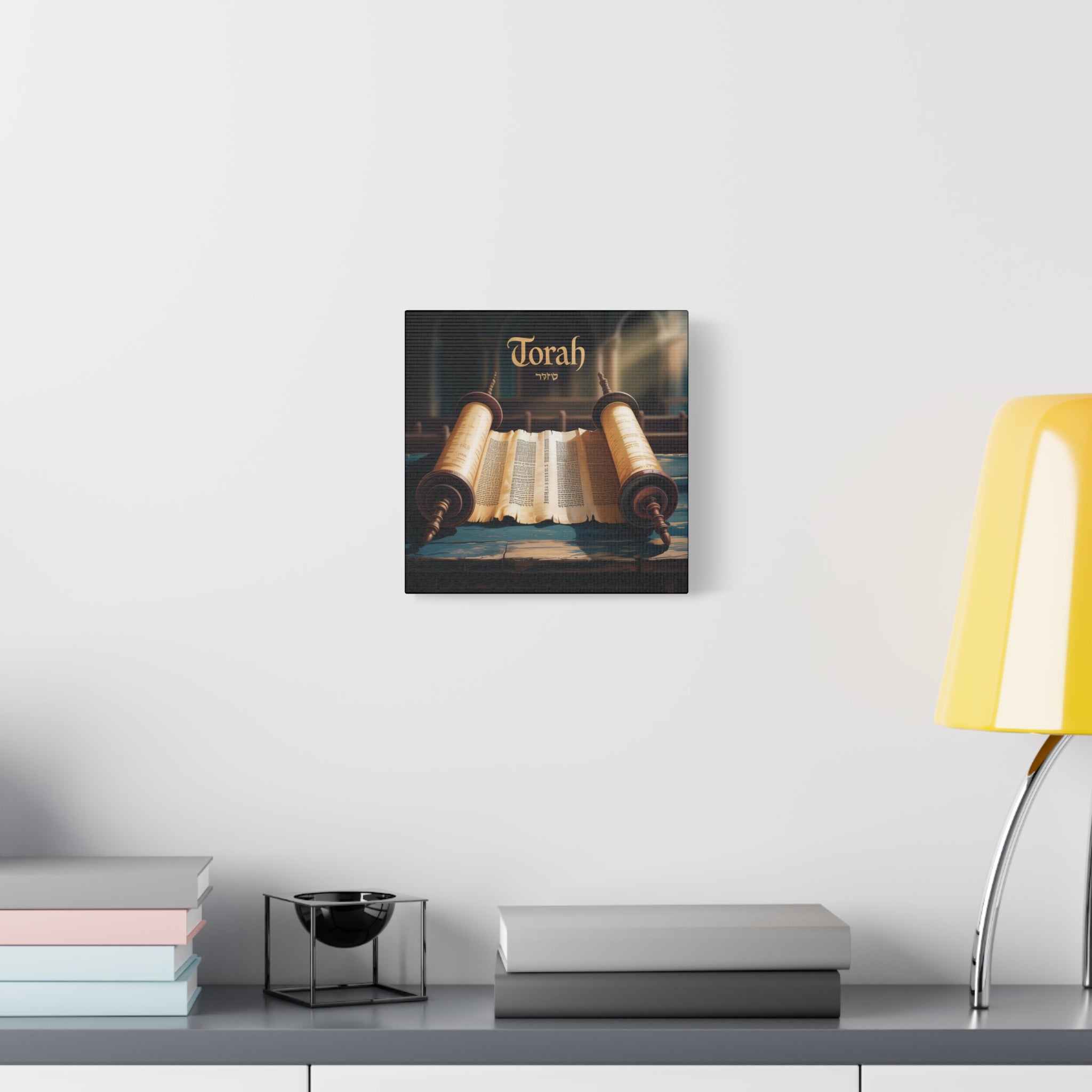Torah Canvas Wall Art, Spiritual Home Decor, Jewish Gift, Torah Scroll Print, Religious Art, Art for Celebrations