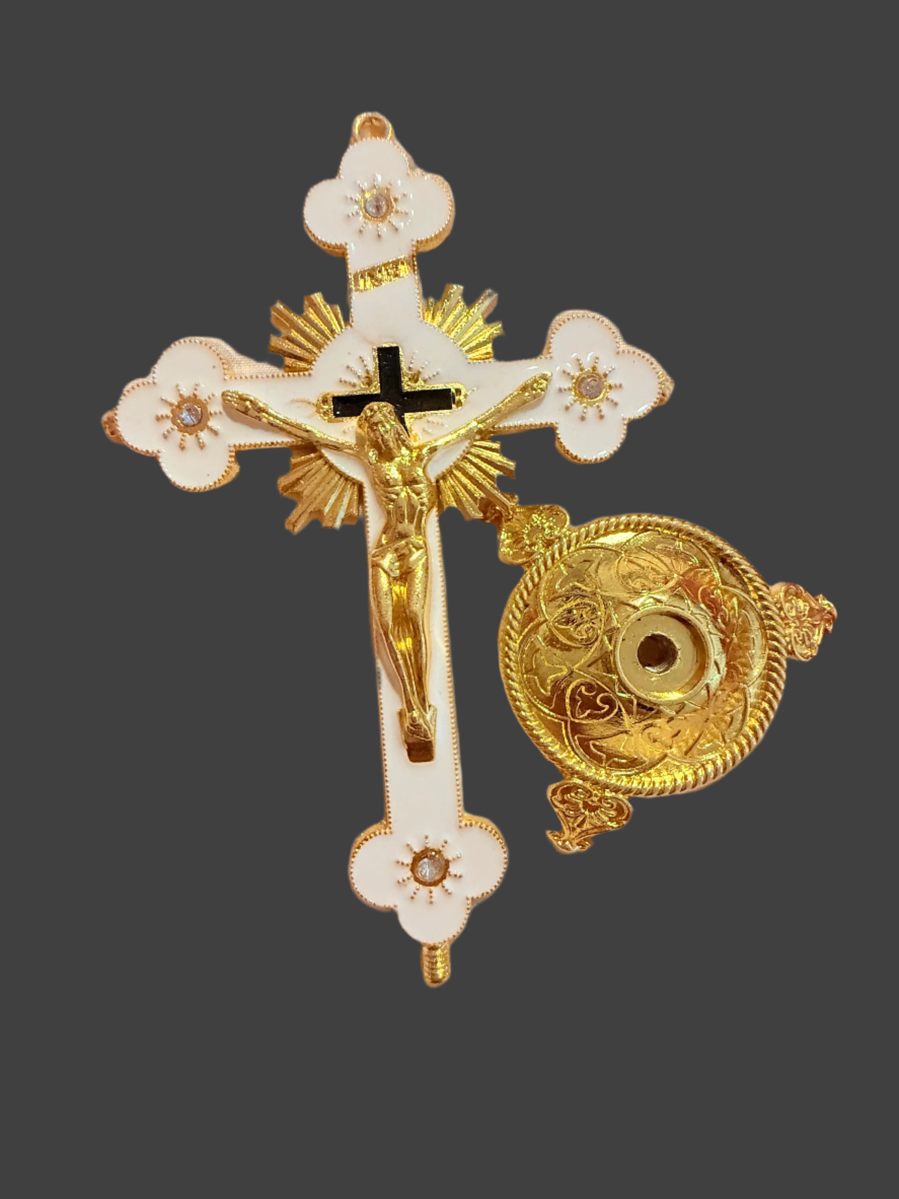 Beautiful Assorted Metal Crucifixes 5 in/9 in/11 in/12 in
