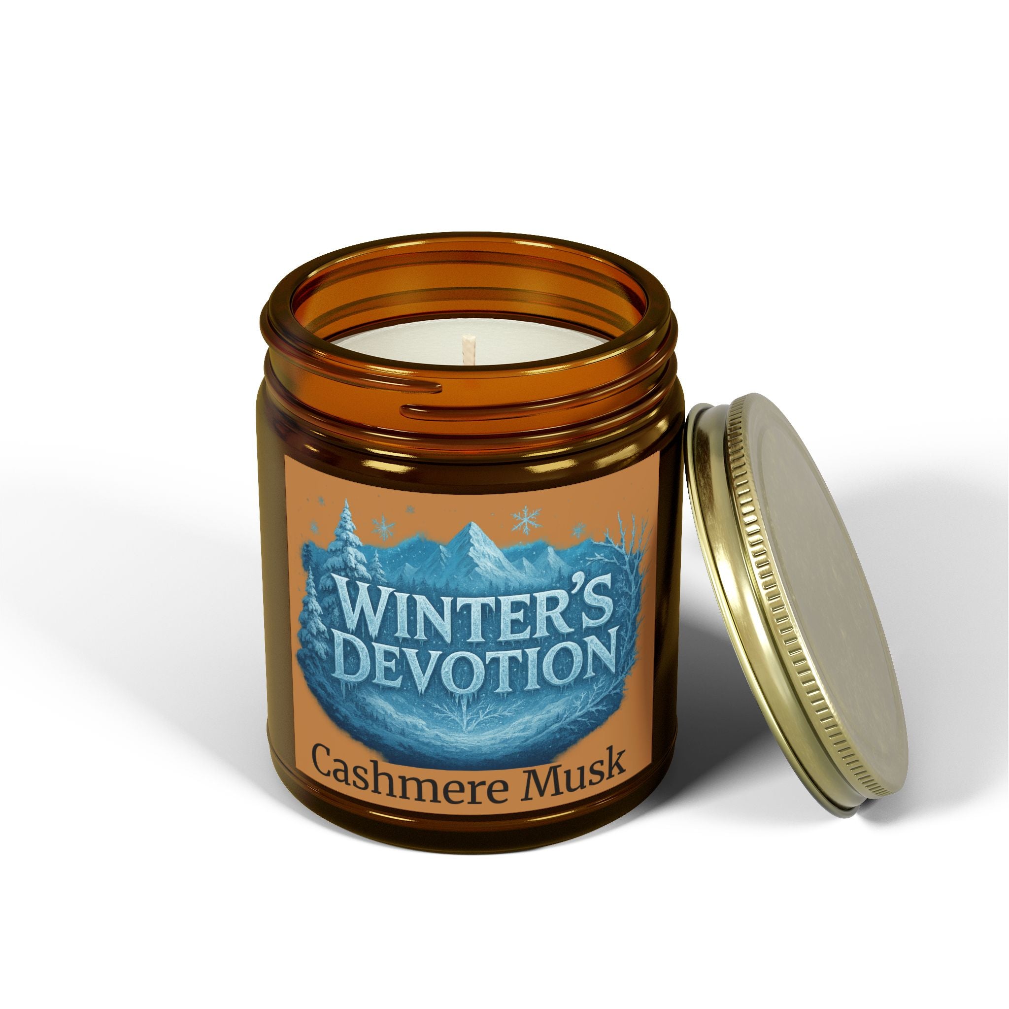 Warm Winter Scented Candle - Cashmere Musk | Home Decor, Handmade Gift, Cozy Vibes, Aromatherapy, Relaxation