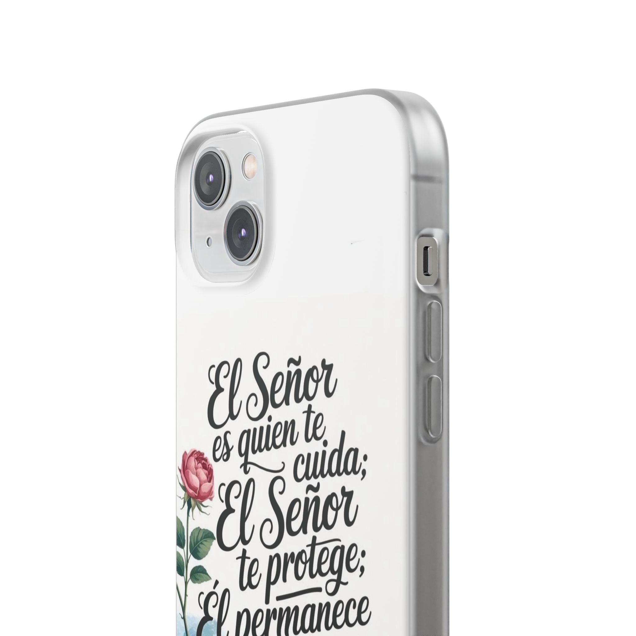 Inspirational Phone Case with Psalm 121:5 Quote, Flexi Case for Protection, Bible Verse Case, Gift for Faith Lovers, Spiritual Décor