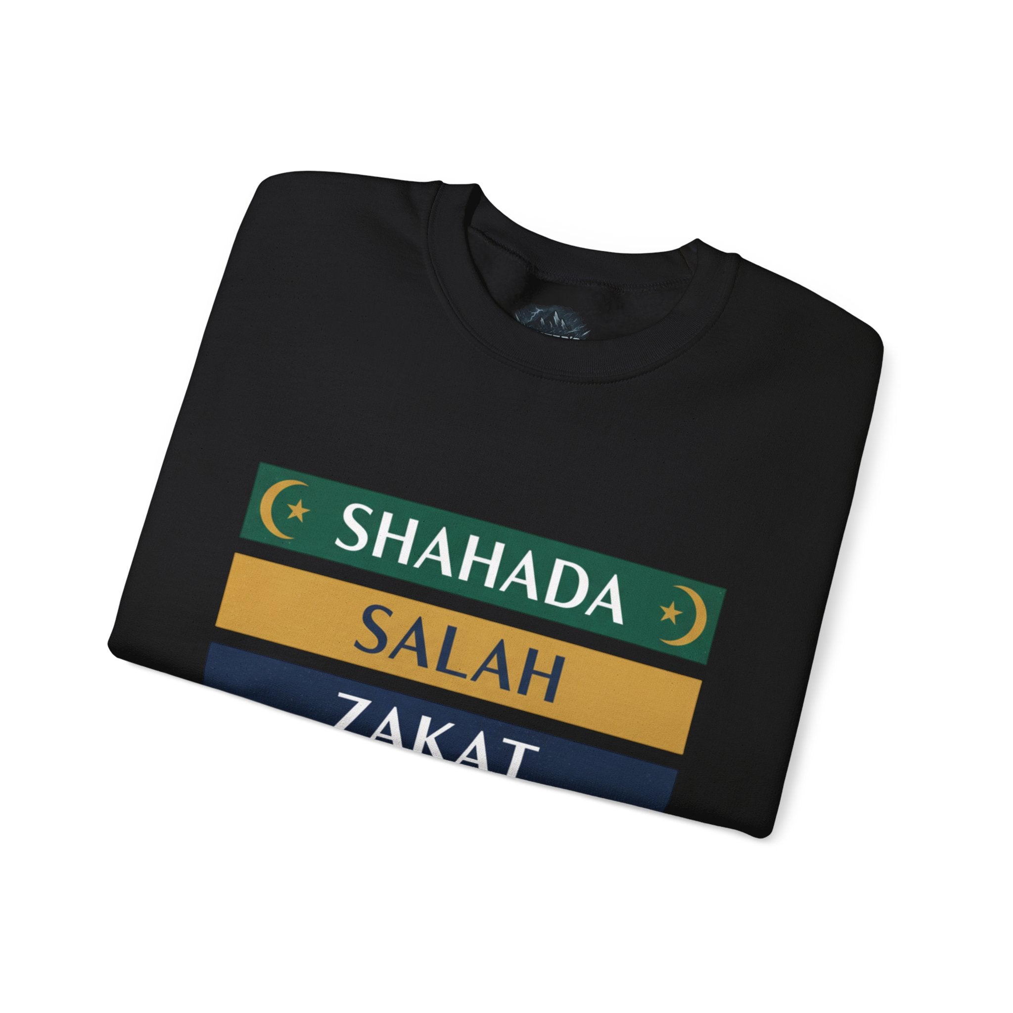 Islamic Pillars Sweatshirt — Shahada, Salah, Zakat, Fasting, Hajj Crewneck