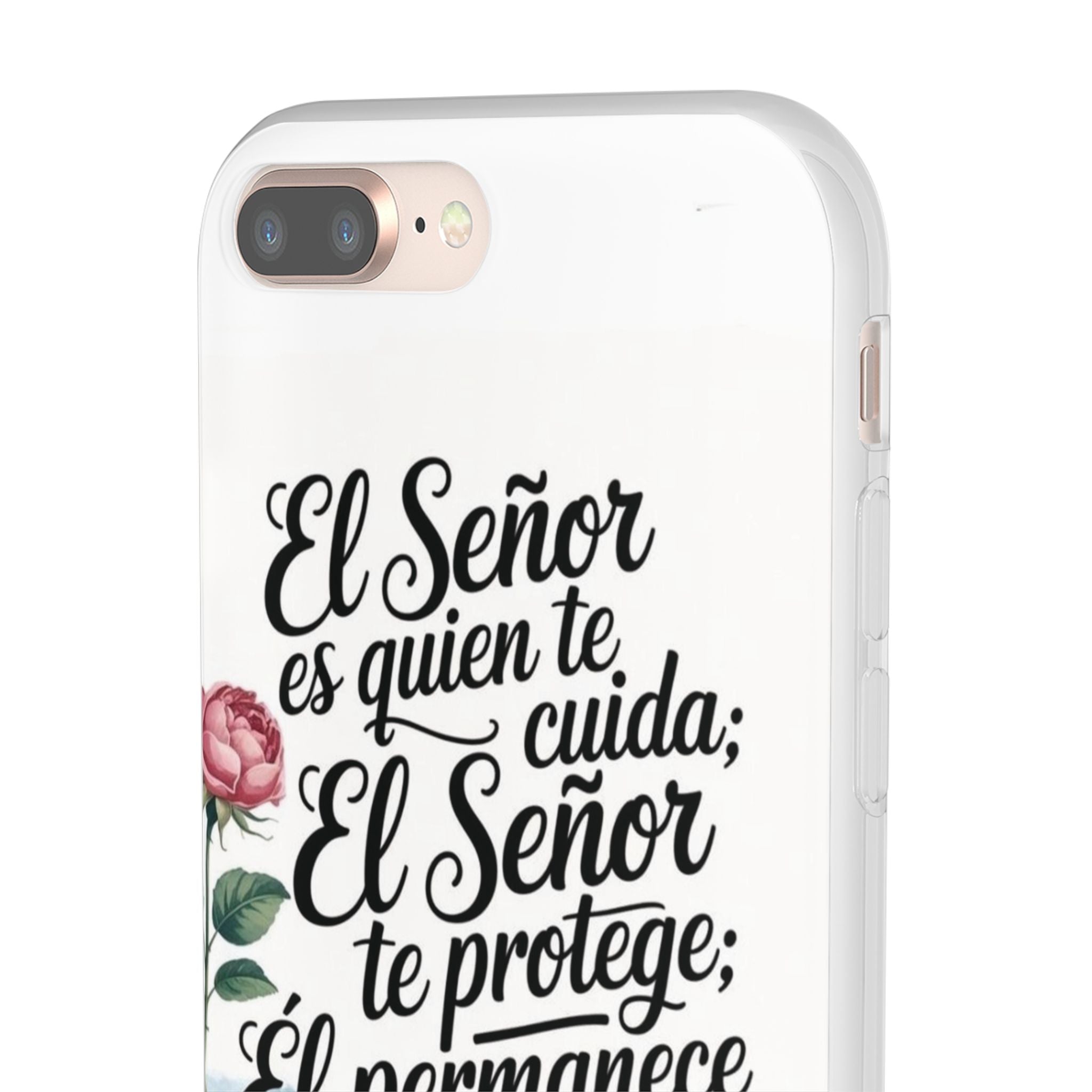 Inspirational Phone Case with Psalm 121:5 Quote, Flexi Case for Protection, Bible Verse Case, Gift for Faith Lovers, Spiritual Décor