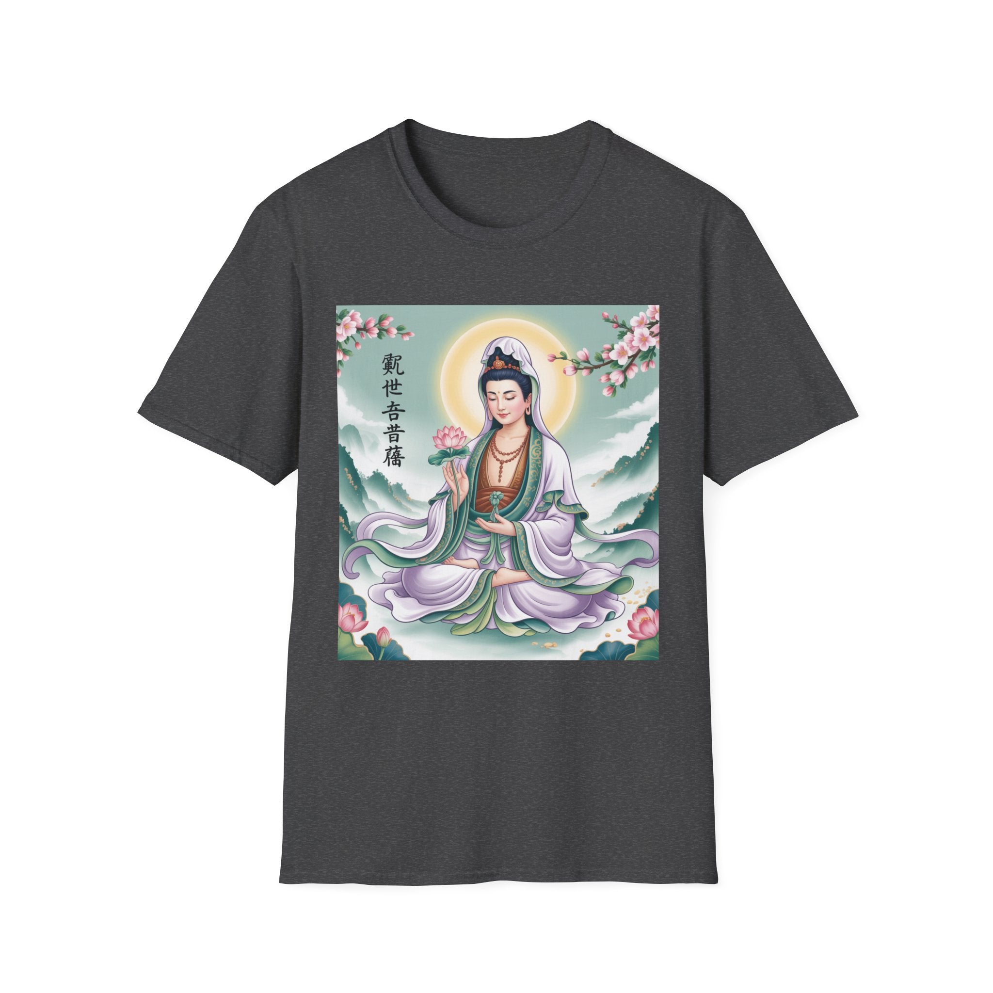 Buddha Guan Yin Graphic T-Shirt, Spiritual Tee, Meditation Top, Zen Apparel, Gift for Yogis, Mindfulness Clothing