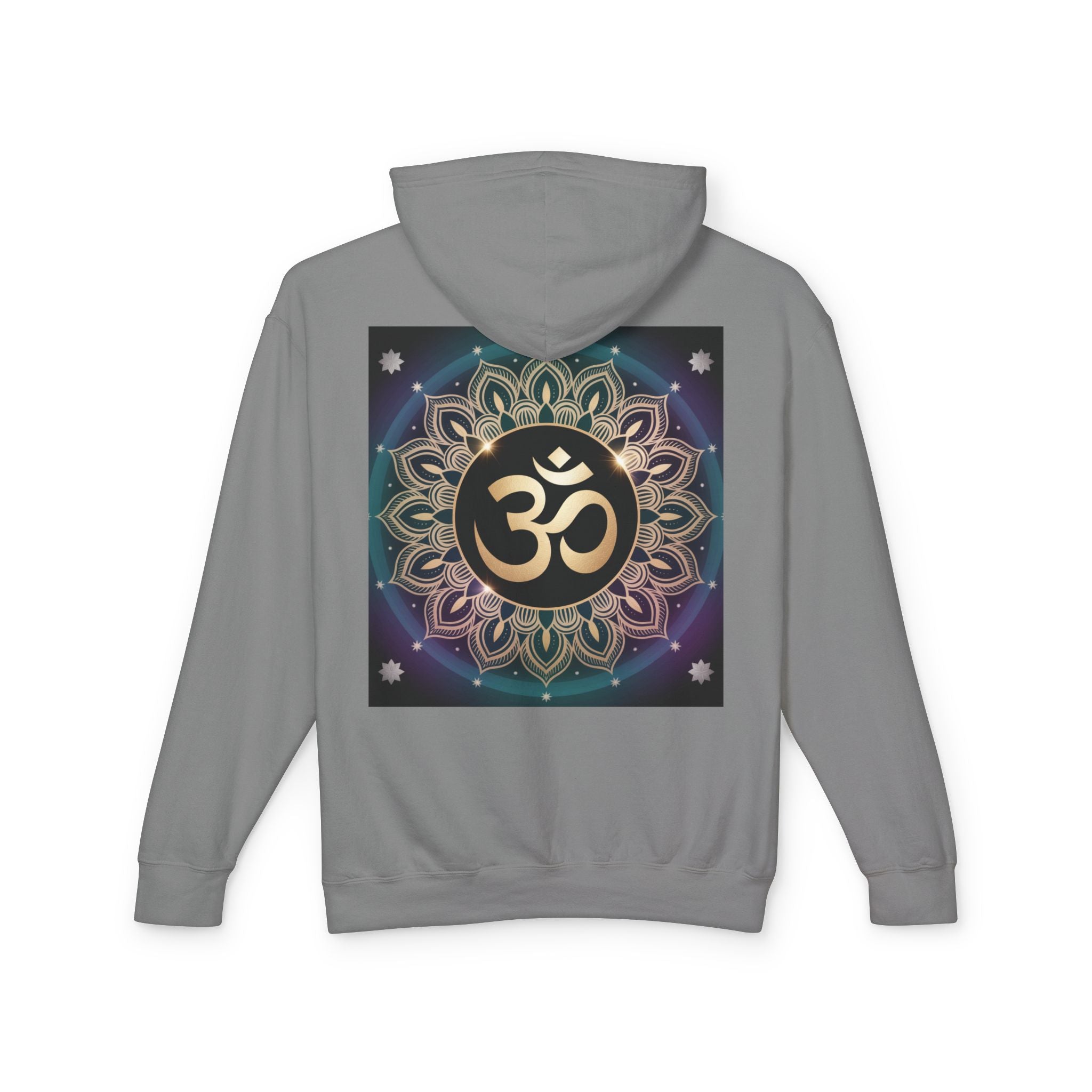 Spiritual Unisex Hoodie, Inspirational Hooded Sweatshirt, Yoga Apparel, Meditation Fashion, Ganesh and Om Design