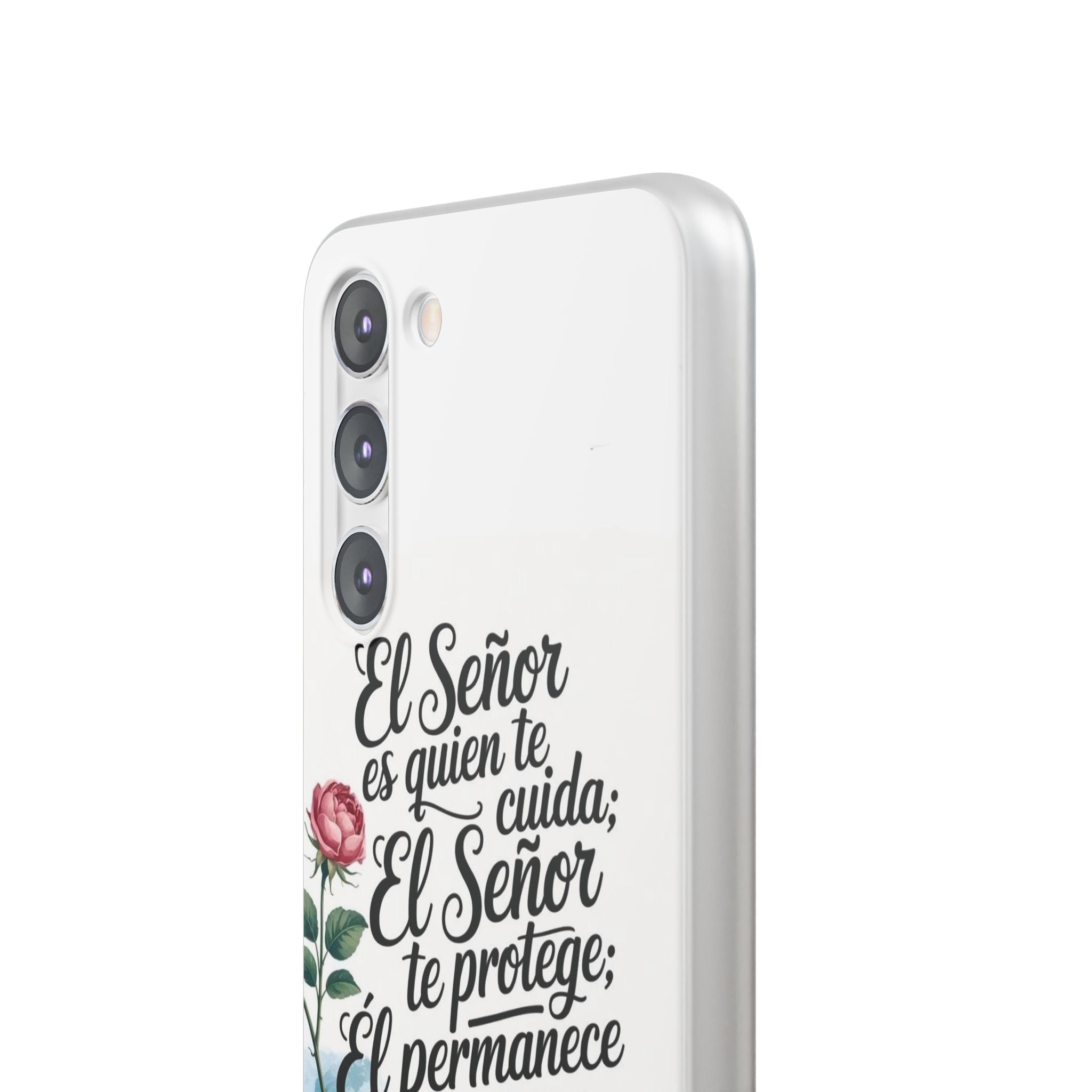 Inspirational Phone Case with Psalm 121:5 Quote, Flexi Case for Protection, Bible Verse Case, Gift for Faith Lovers, Spiritual Décor
