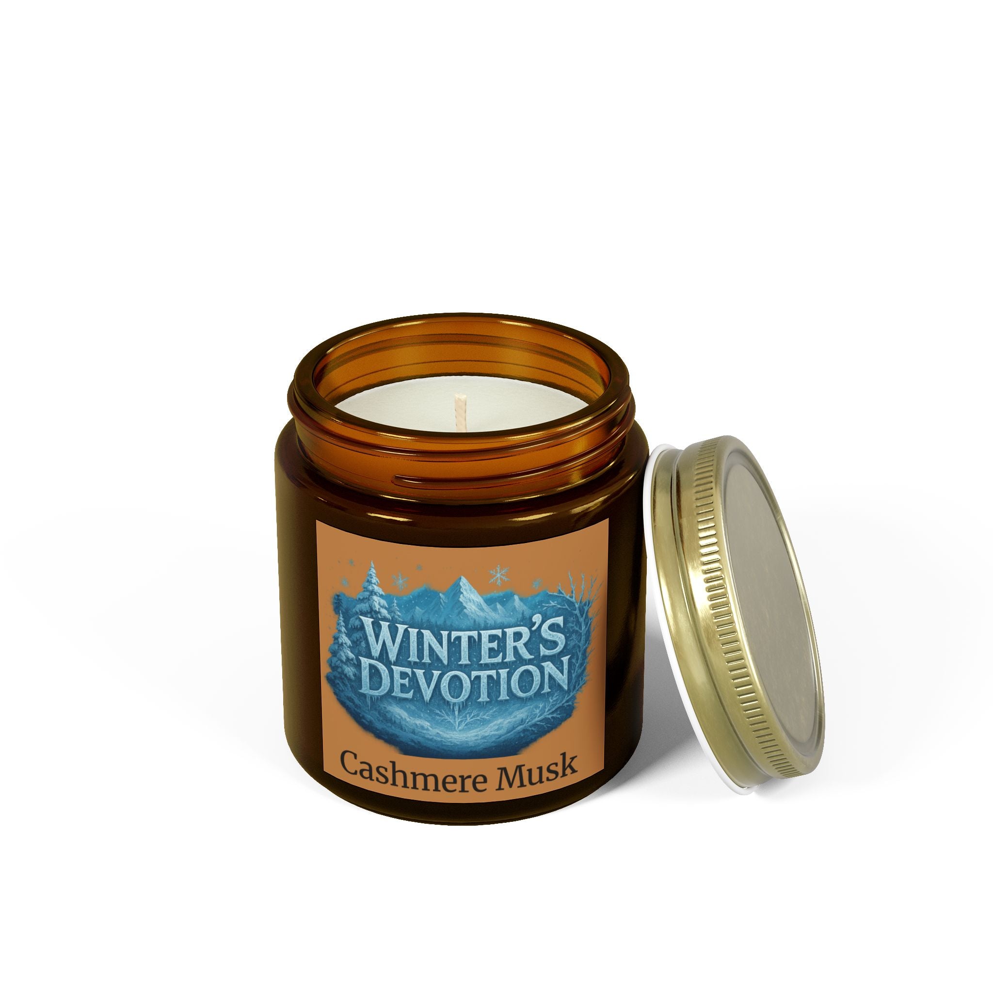 Warm Winter Scented Candle - Cashmere Musk | Home Decor, Handmade Gift, Cozy Vibes, Aromatherapy, Relaxation
