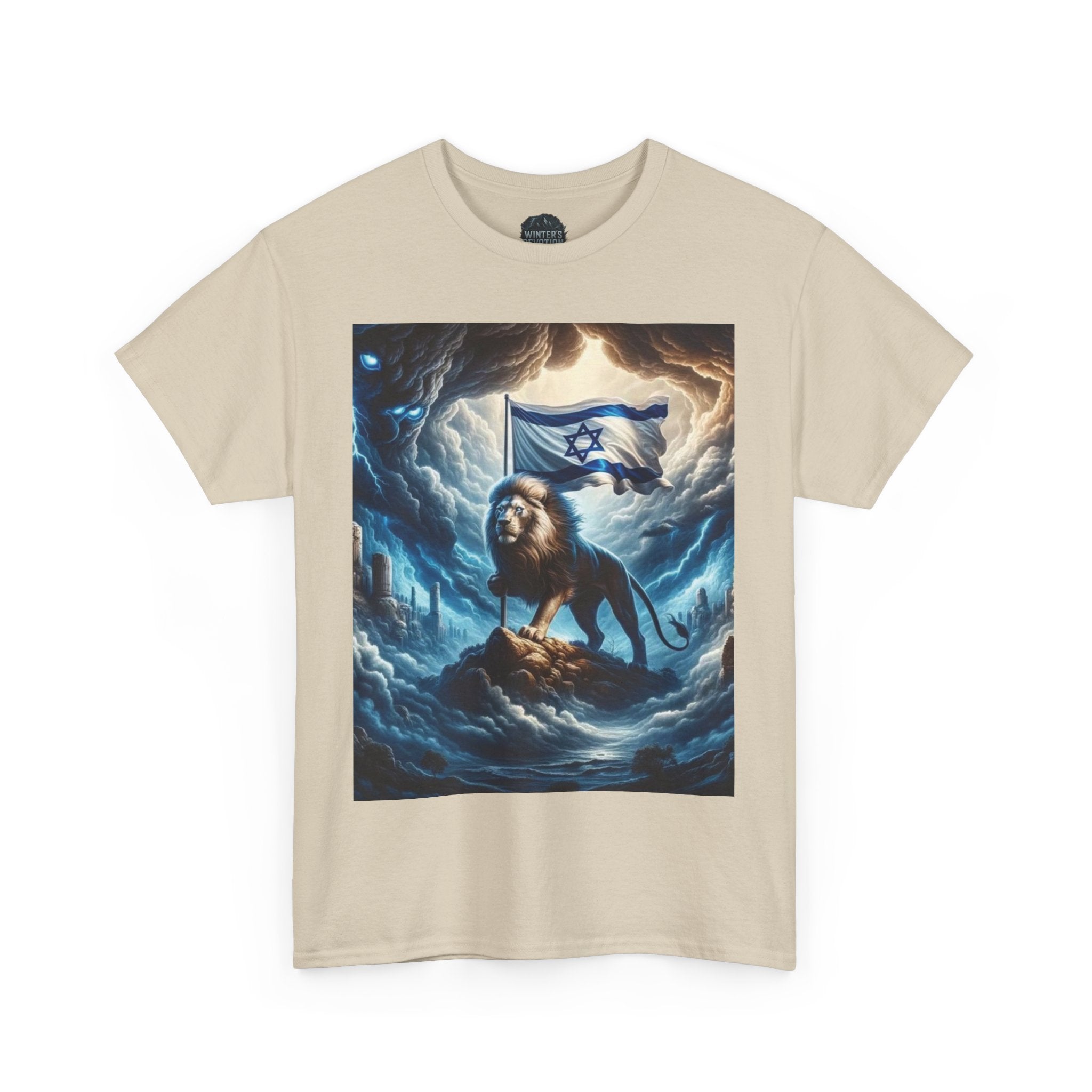 Majestic Lion Unisex Heavy Cotton Tee - Inspirational Apparel, Gift for Animal Lovers, Graphic Tee, Unique T-Shirt, Casual Wear