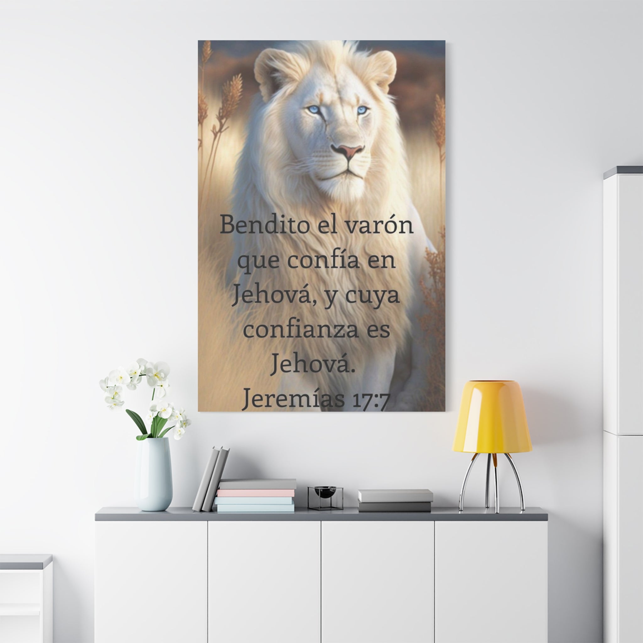Inspirational Art Print, Motivational Wall Decor, Animal Lover Gift, Religious Home Decoration, Uplifting Quote Canvas