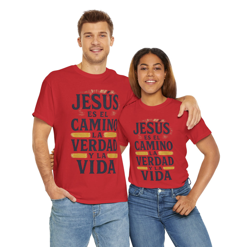 Christian T-Shirt — "Jesús es el camino, la verdad y la vida" Spanish Faith Tee