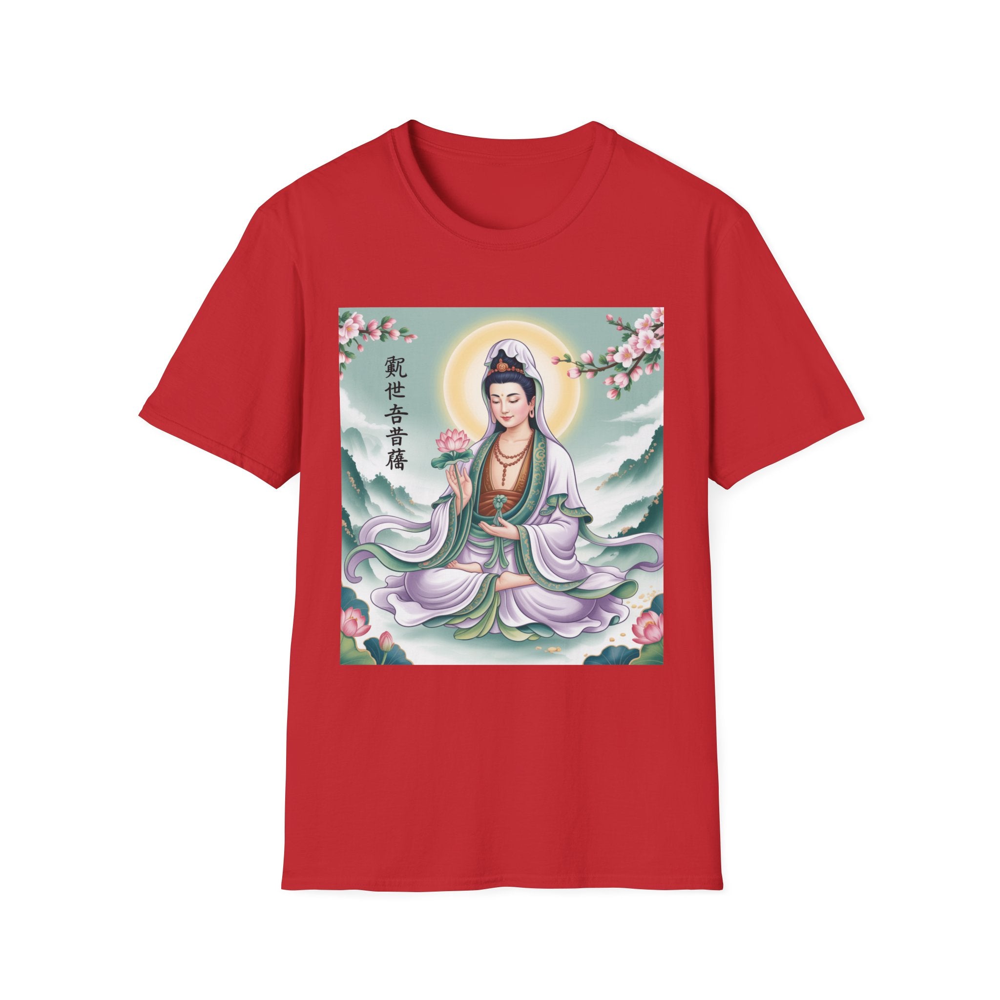 Buddha Guan Yin Graphic T-Shirt, Spiritual Tee, Meditation Top, Zen Apparel, Gift for Yogis, Mindfulness Clothing