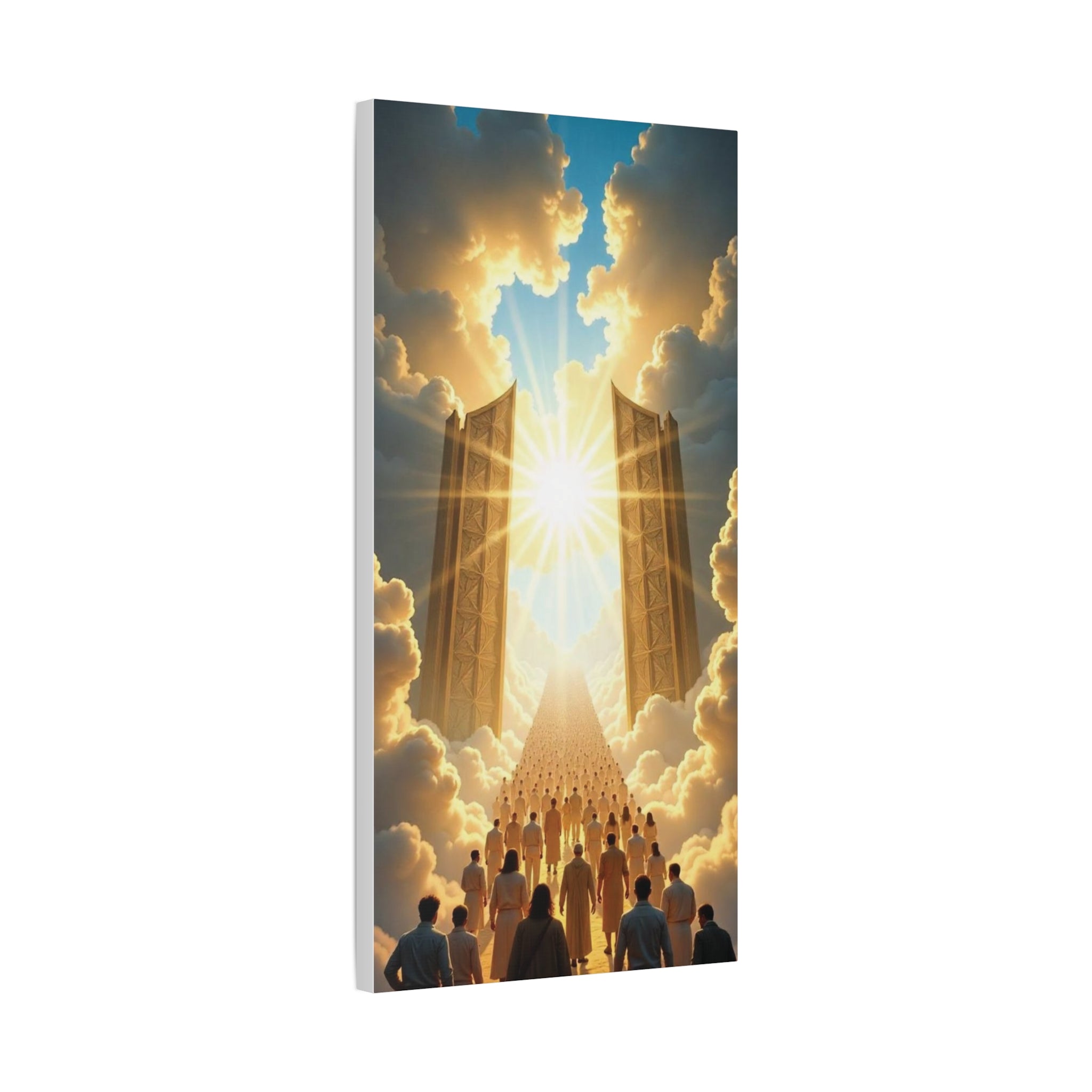Inspirational Heavens Gate Matte Canvas Art, Uplifting Wall Decor, Hopeful Home Art, Motivational Canvas Print, Spiritual Canvas Decoration