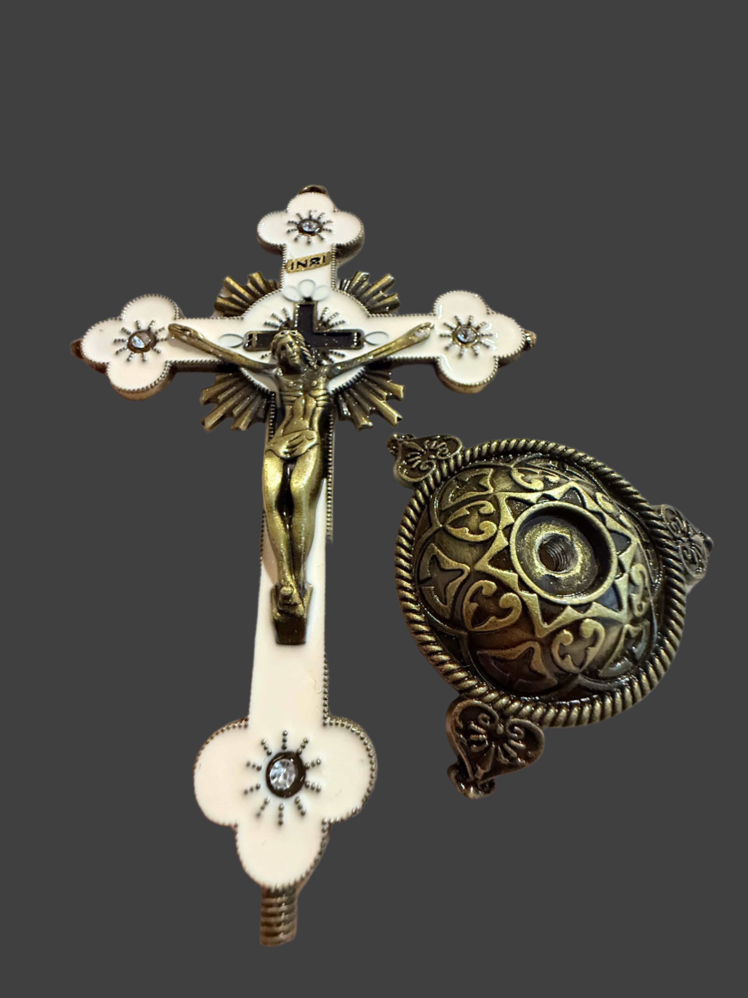 Beautiful Assorted Metal Crucifixes 5 in/9 in/11 in/12 in