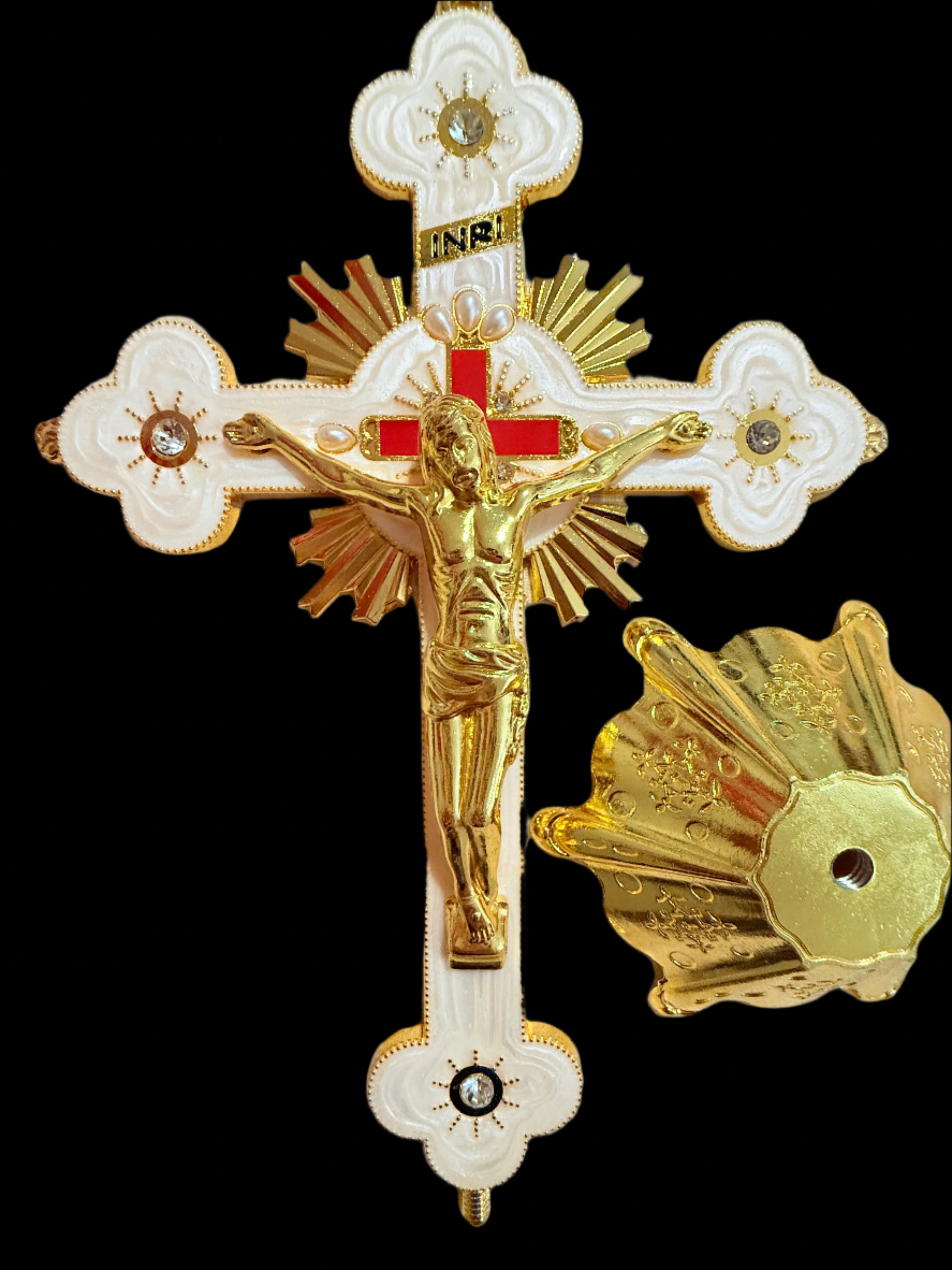 Beautiful Assorted Metal Crucifixes 5 in/9 in/11 in/12 in