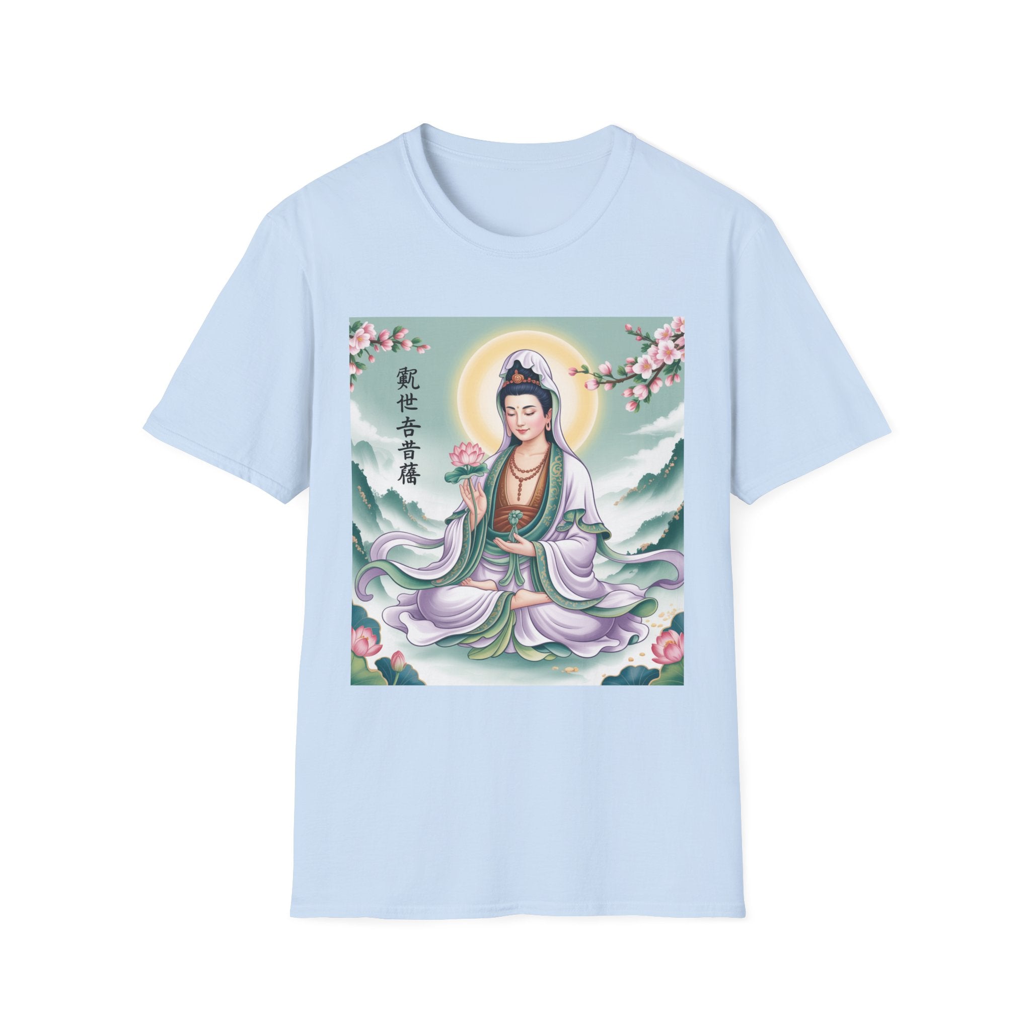Buddha Guan Yin Graphic T-Shirt, Spiritual Tee, Meditation Top, Zen Apparel, Gift for Yogis, Mindfulness Clothing