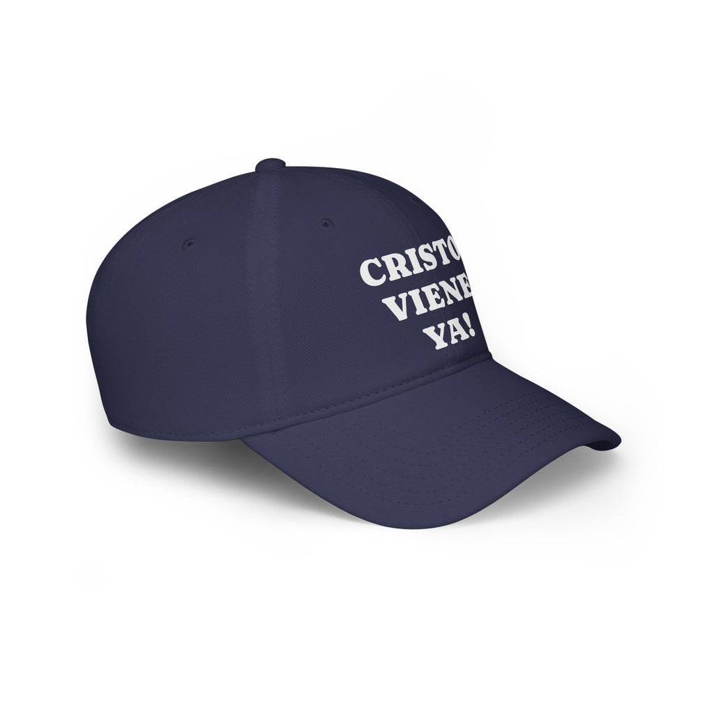Cristo Viene Yaa Gorra, Vibrant Religious Baseball Cap, Faith Hat, Christian Hat, Gift for Believers, Red Cap with Text