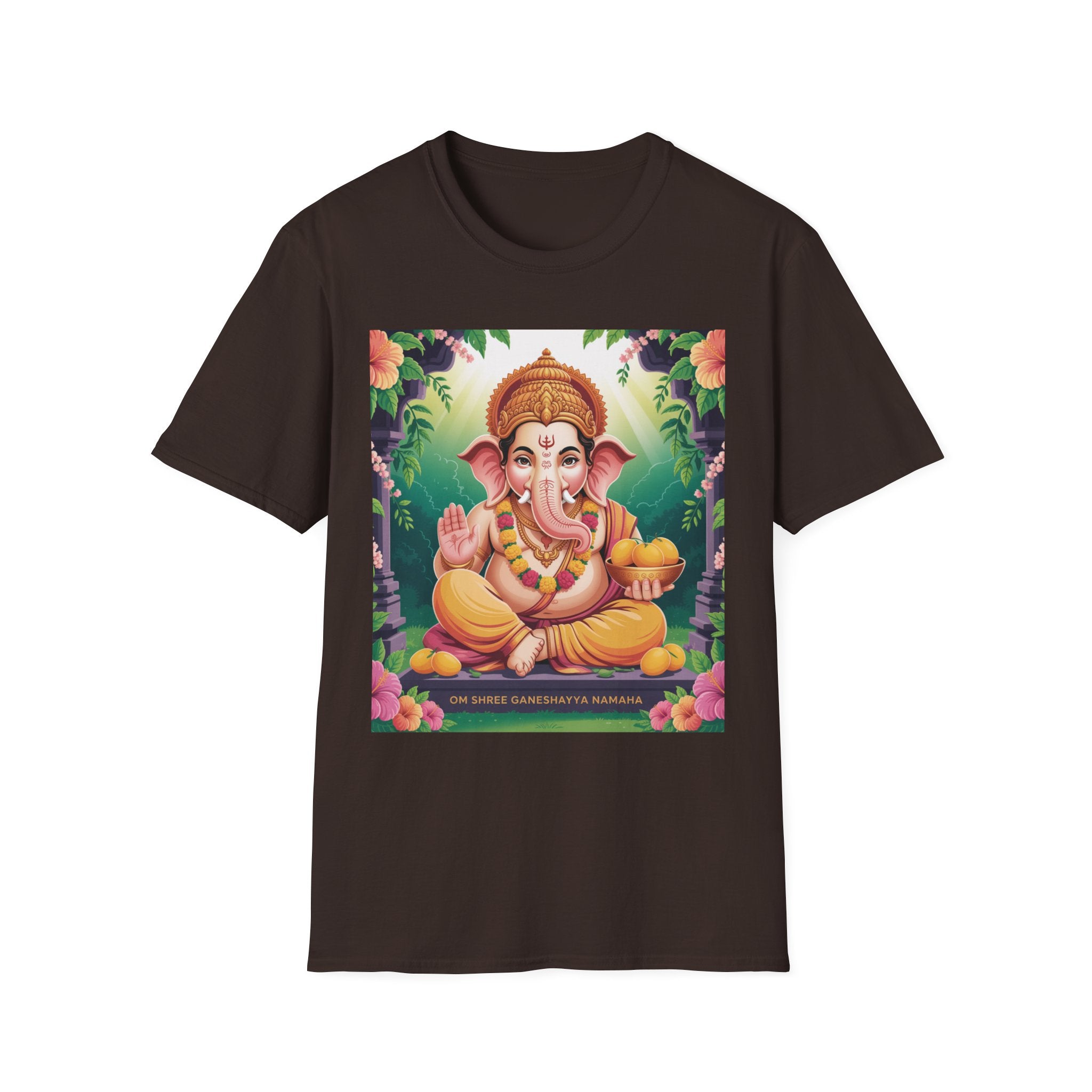 Vibrant Ganesha T-Shirt, Spiritual Unisex Tee, Festival Wear, Bohemian Style, Yoga Clothing, Gift for Her/Him