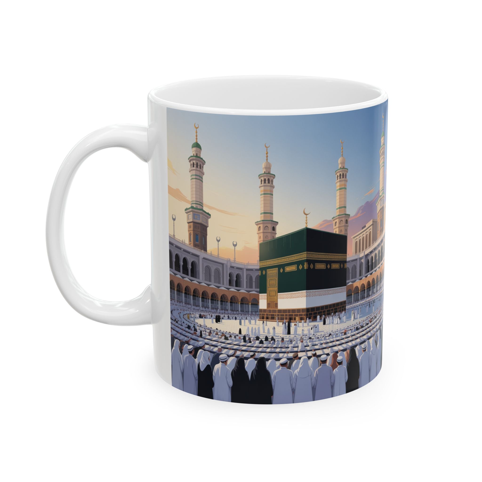 Islamic Calligraphy Ceramic Mug - 11oz & 15oz, Gift for Ramadan, Arabic Art Coffee Cup, Home Decor, Islamic Decor
