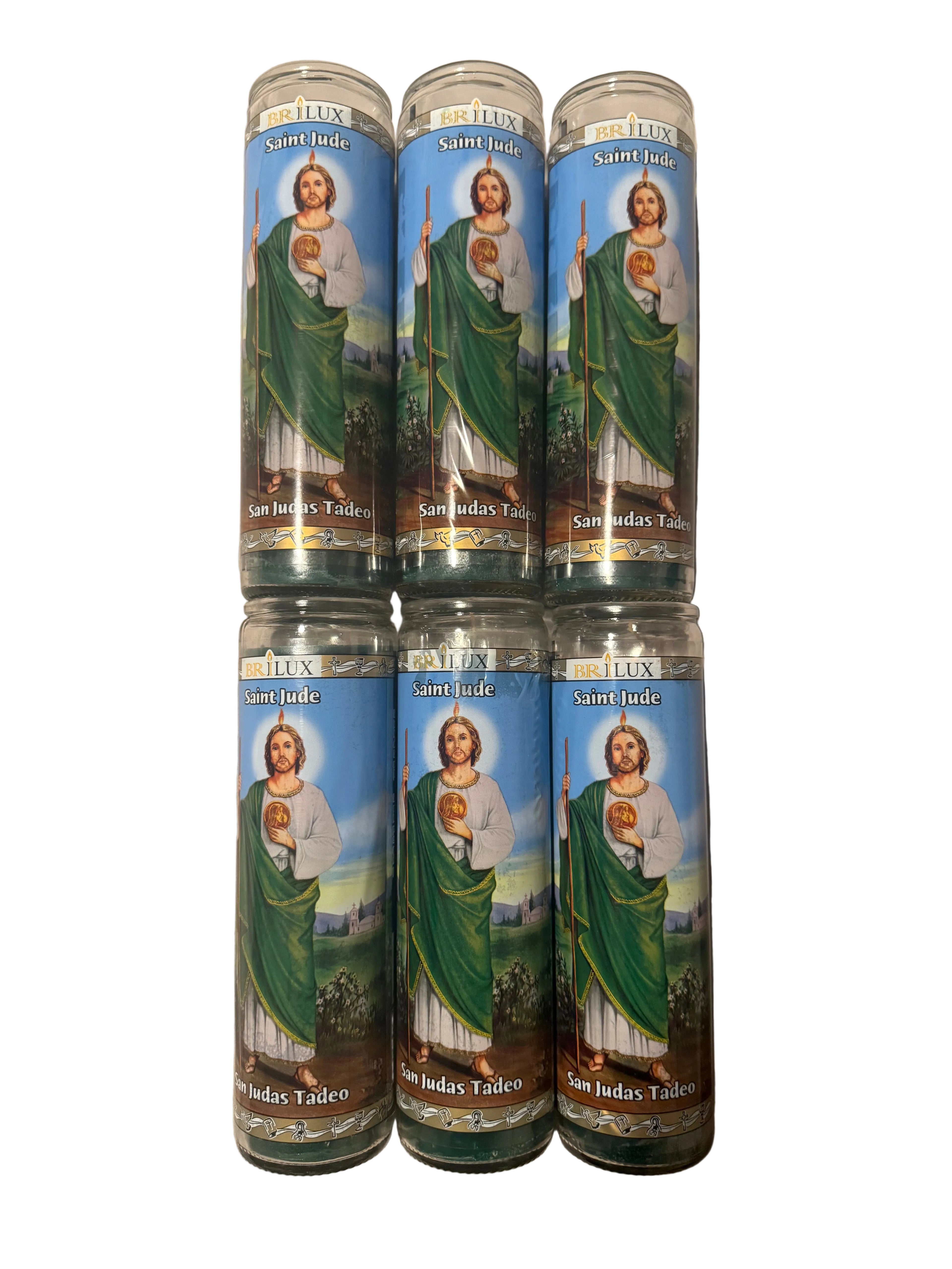 Veladoras Devocionales BRILUX – San Judas Tadeo | Importadas de México / BRILUX Devotional Prayer Candles – San Judas Tadeo| Imported from Mexico
