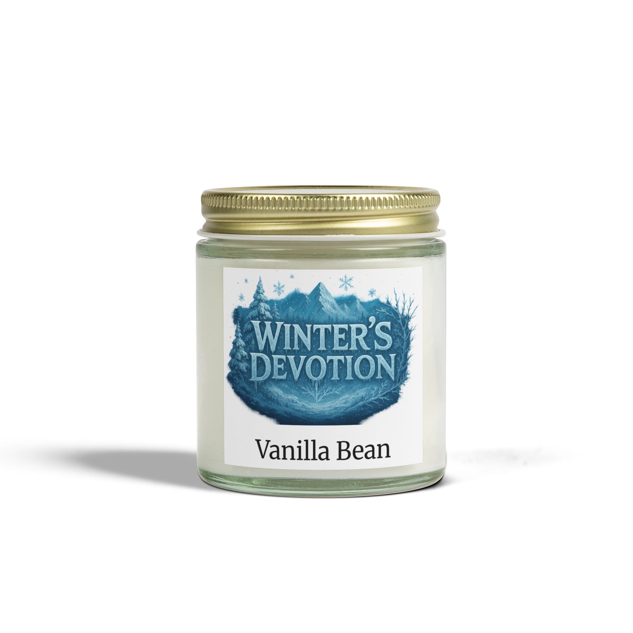 Warm Winter's Devotion Scented Candle - Coconut Apricot Wax, Cozy Home Fragrance, Gift for Holidays, Relaxation