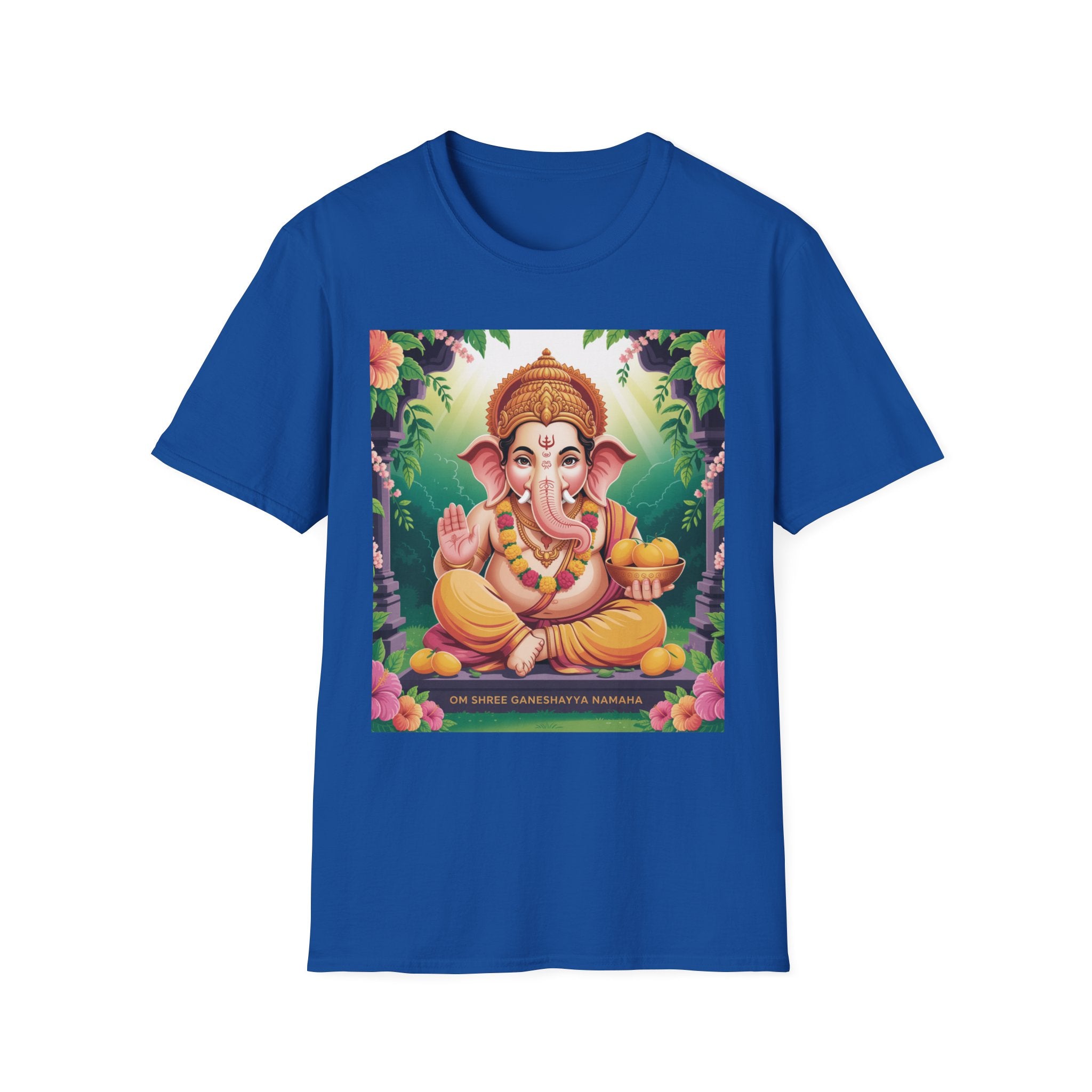 Vibrant Ganesha T-Shirt, Spiritual Unisex Tee, Festival Wear, Bohemian Style, Yoga Clothing, Gift for Her/Him