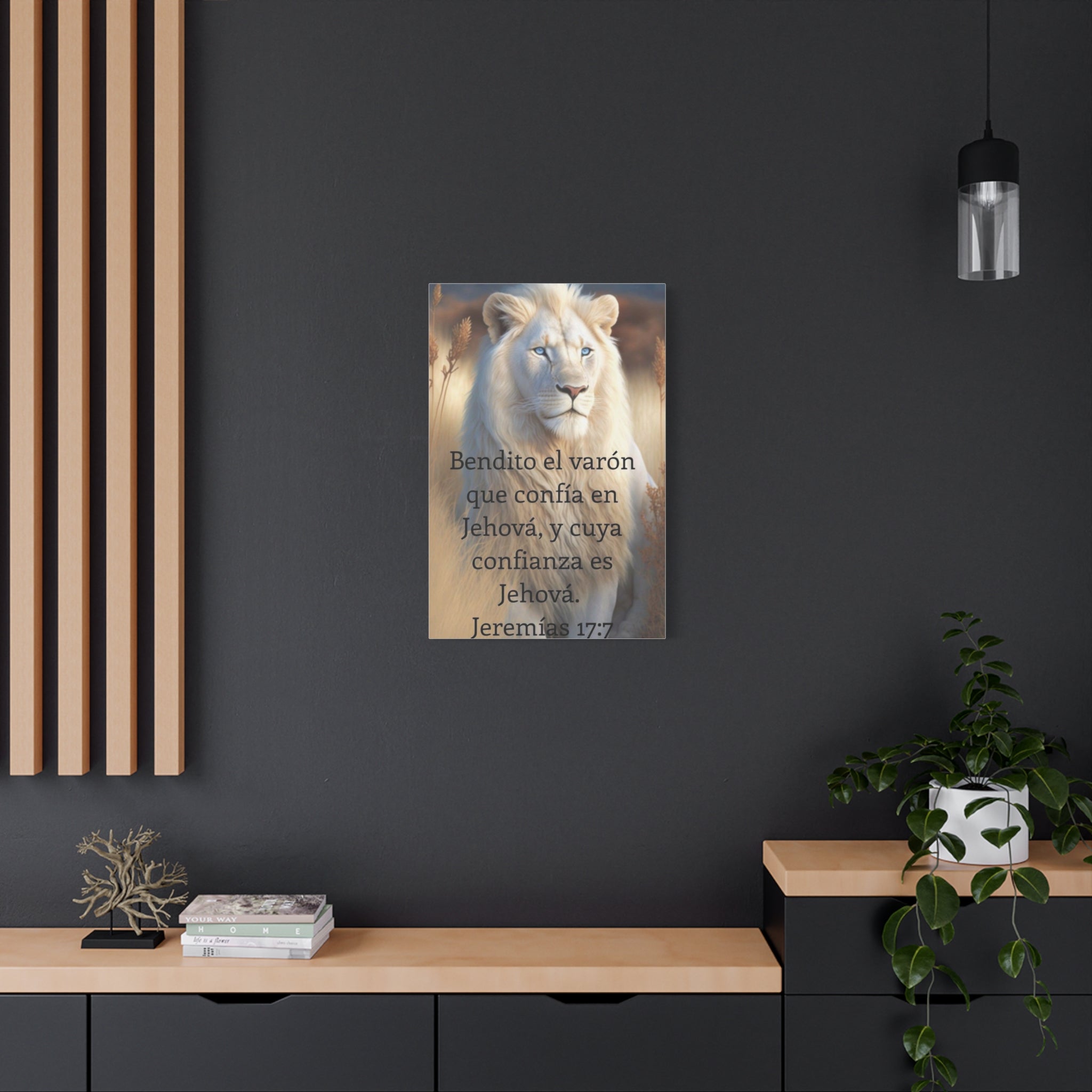 Inspirational Art Print, Motivational Wall Decor, Animal Lover Gift, Religious Home Decoration, Uplifting Quote Canvas