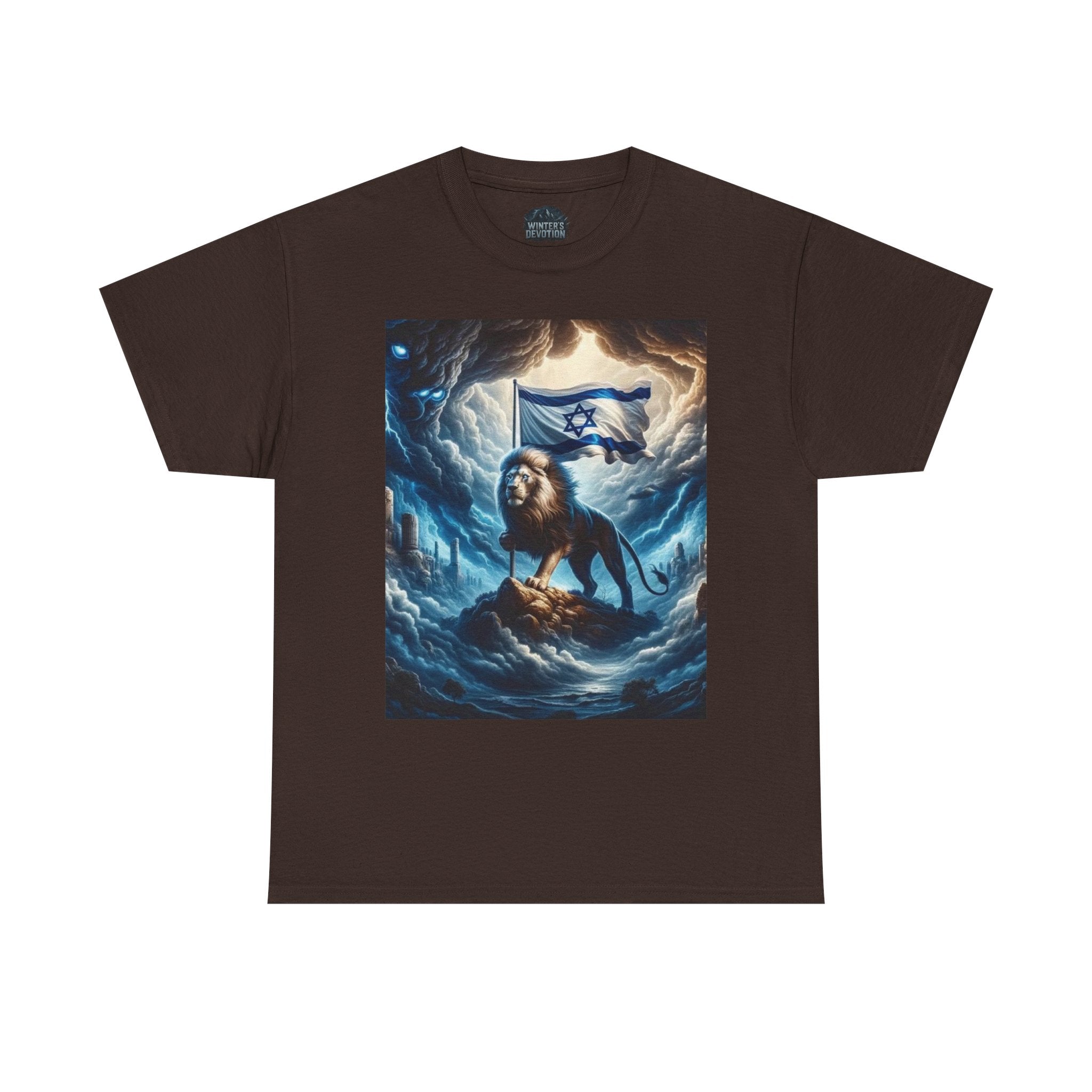 Majestic Lion Unisex Heavy Cotton Tee - Inspirational Apparel, Gift for Animal Lovers, Graphic Tee, Unique T-Shirt, Casual Wear