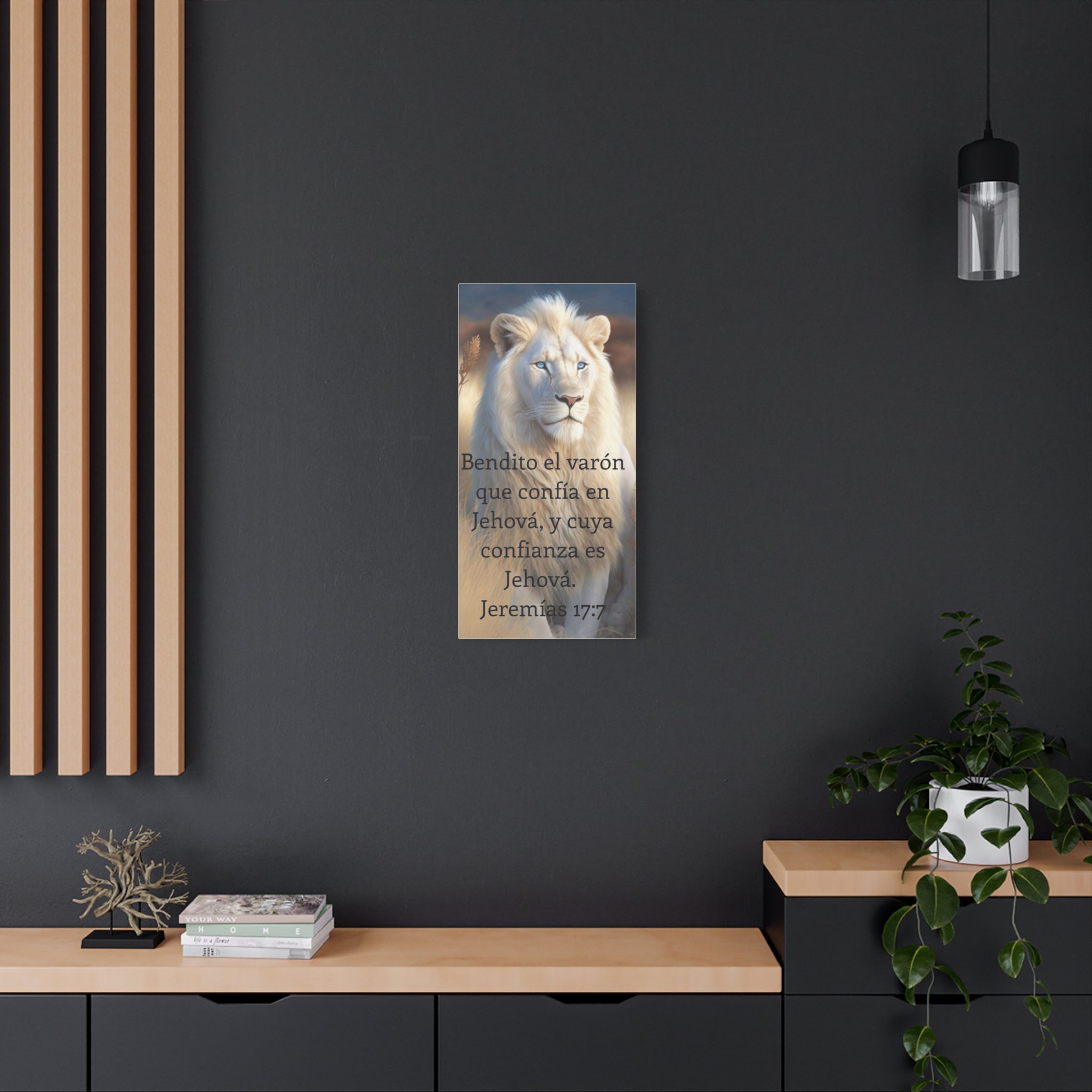 Inspirational Art Print, Motivational Wall Decor, Animal Lover Gift, Religious Home Decoration, Uplifting Quote Canvas