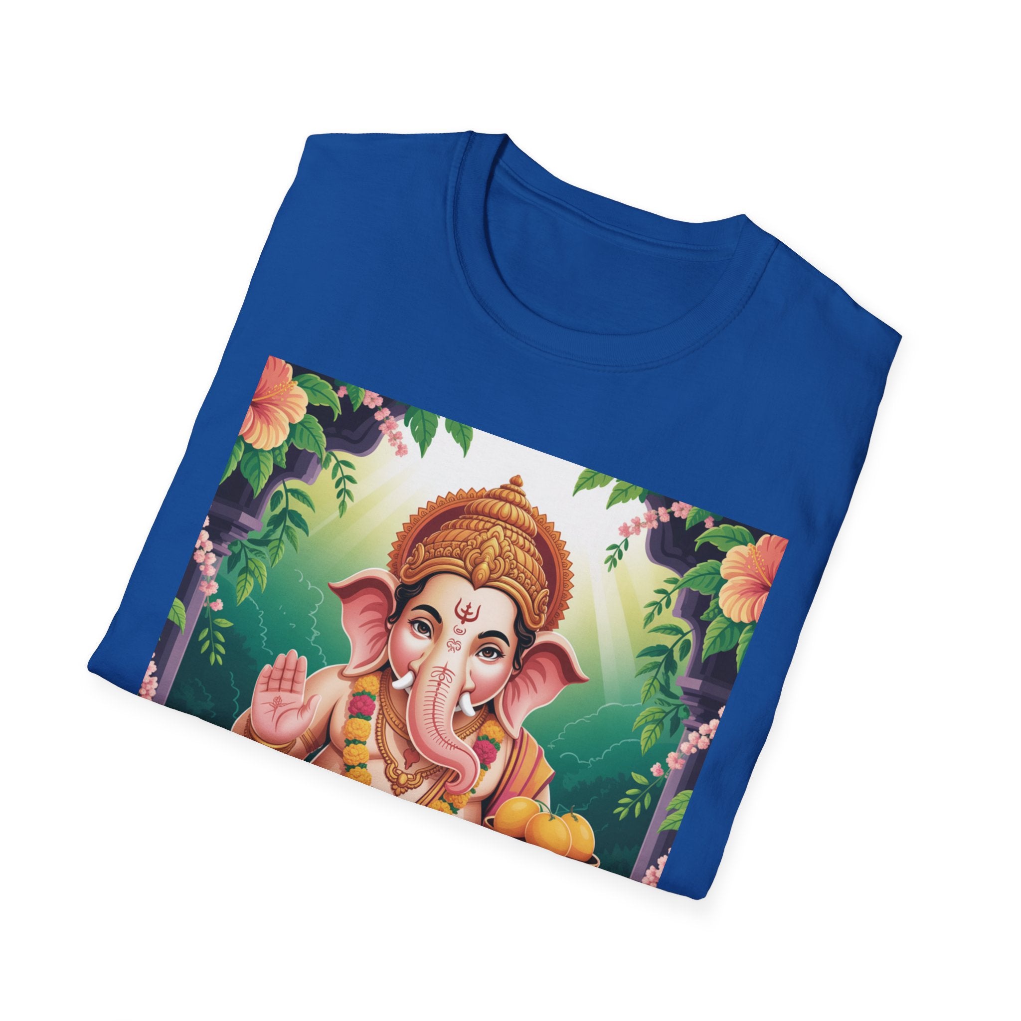Vibrant Ganesha T-Shirt, Spiritual Unisex Tee, Festival Wear, Bohemian Style, Yoga Clothing, Gift for Her/Him