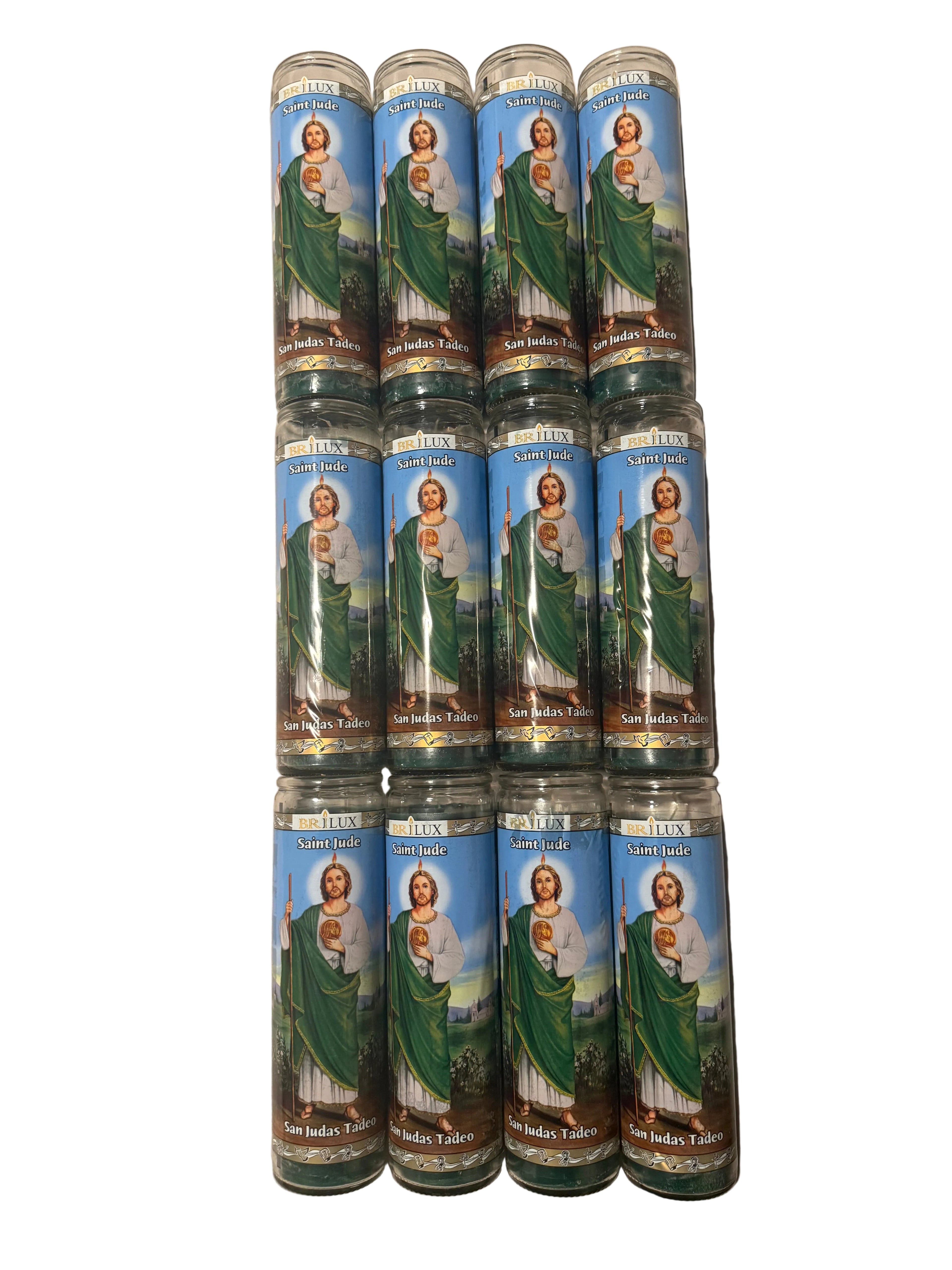 Veladoras Devocionales BRILUX – San Judas Tadeo | Importadas de México / BRILUX Devotional Prayer Candles – San Judas Tadeo| Imported from Mexico