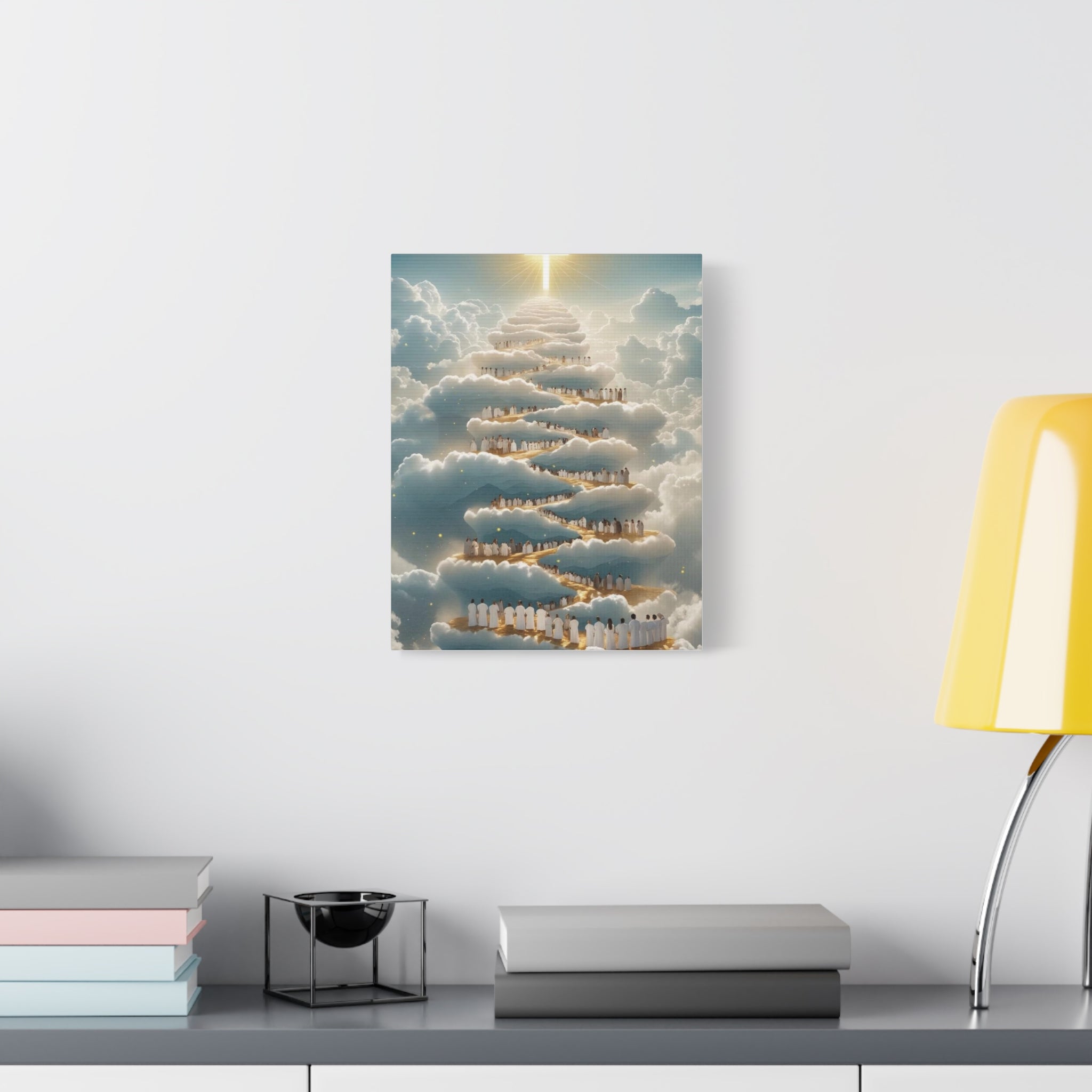 Heavenly Cloud Canvas Art, Spiritual Wall Decor, Christian Home Accent, Inspirational Gift, Faith-Inspired Artwork
