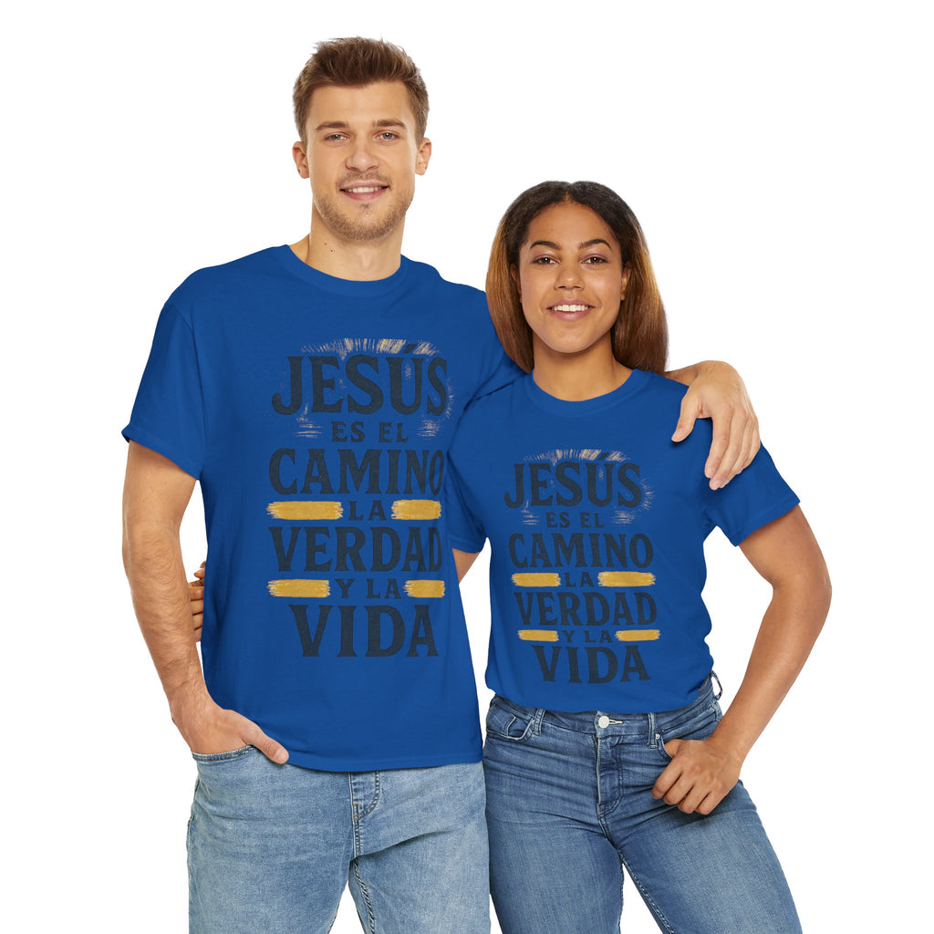 Christian T-Shirt — "Jesús es el camino, la verdad y la vida" Spanish Faith Tee