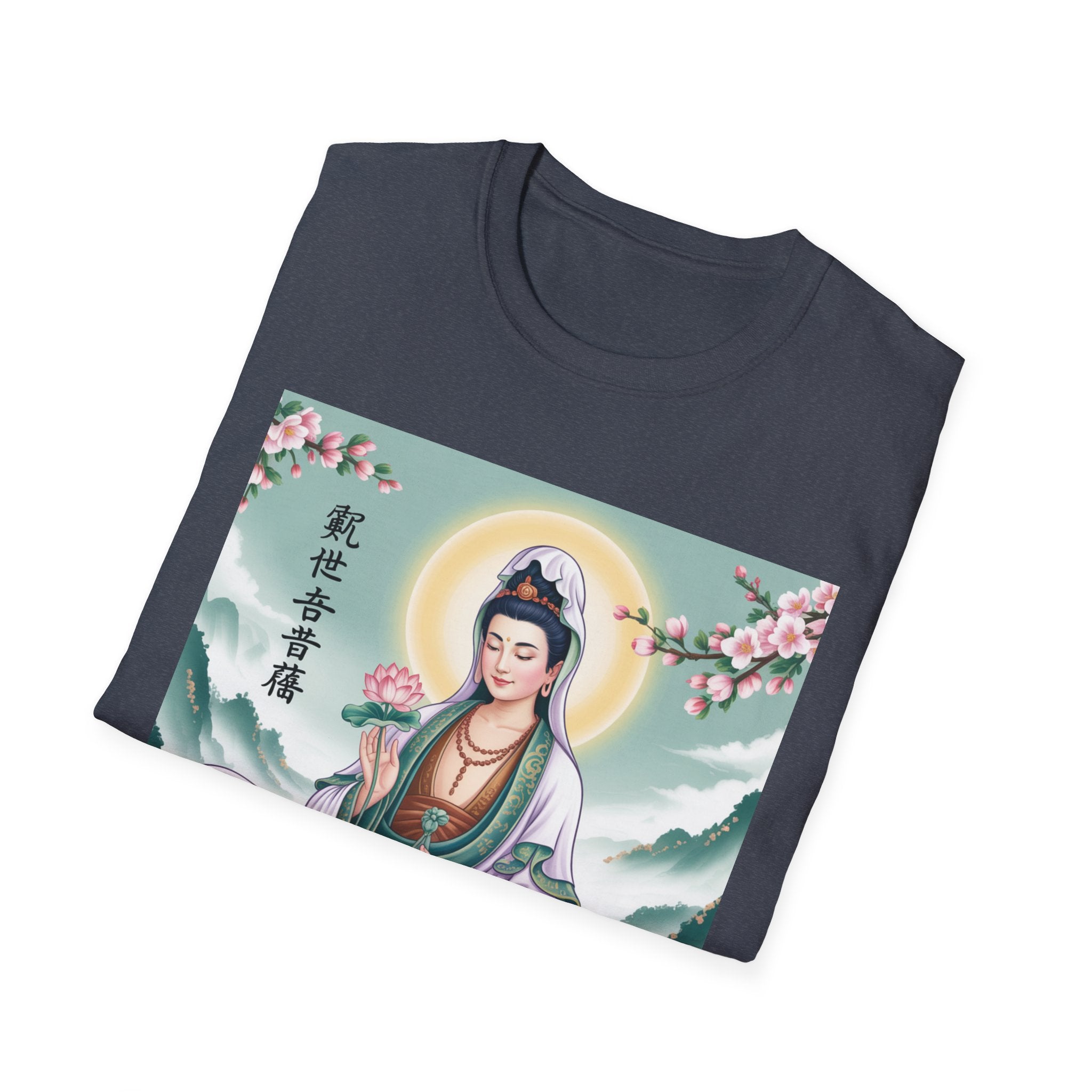 Buddha Guan Yin Graphic T-Shirt, Spiritual Tee, Meditation Top, Zen Apparel, Gift for Yogis, Mindfulness Clothing