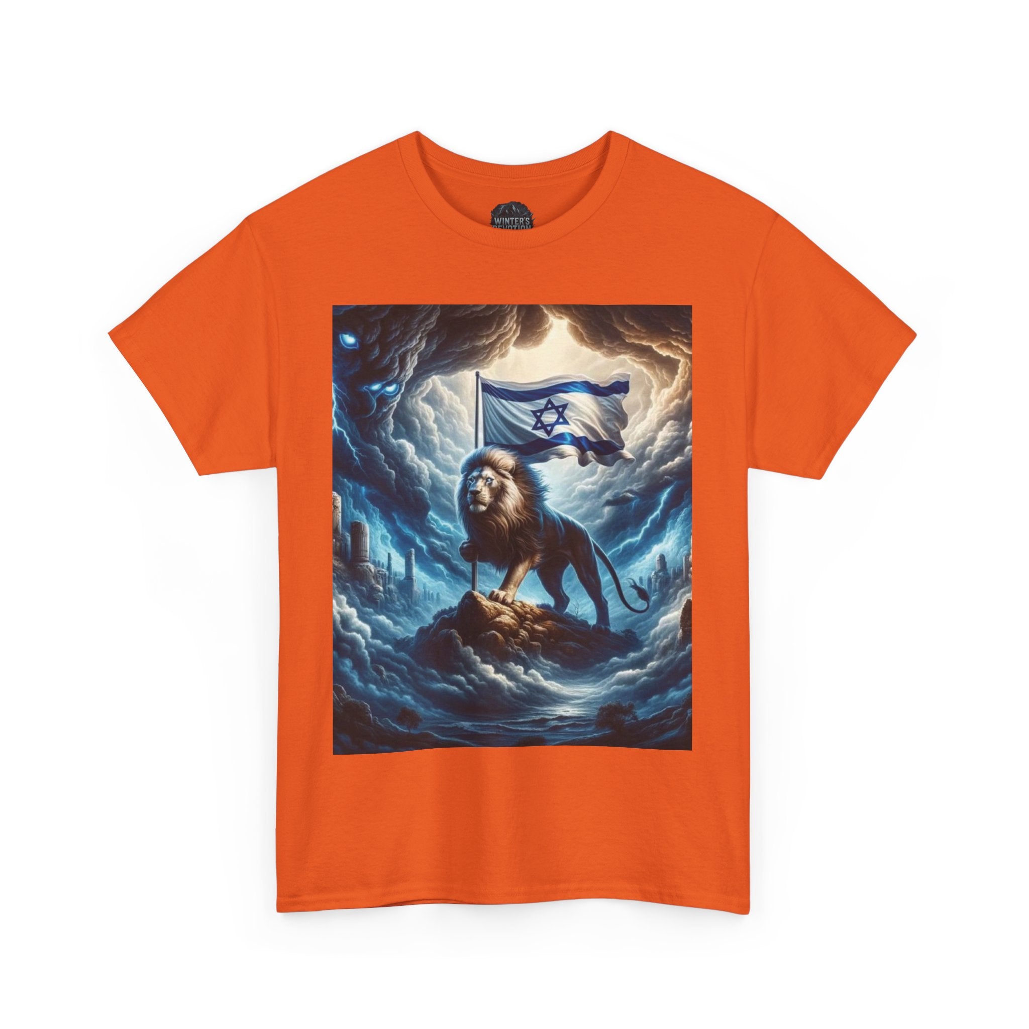 Majestic Lion Unisex Heavy Cotton Tee - Inspirational Apparel, Gift for Animal Lovers, Graphic Tee, Unique T-Shirt, Casual Wear