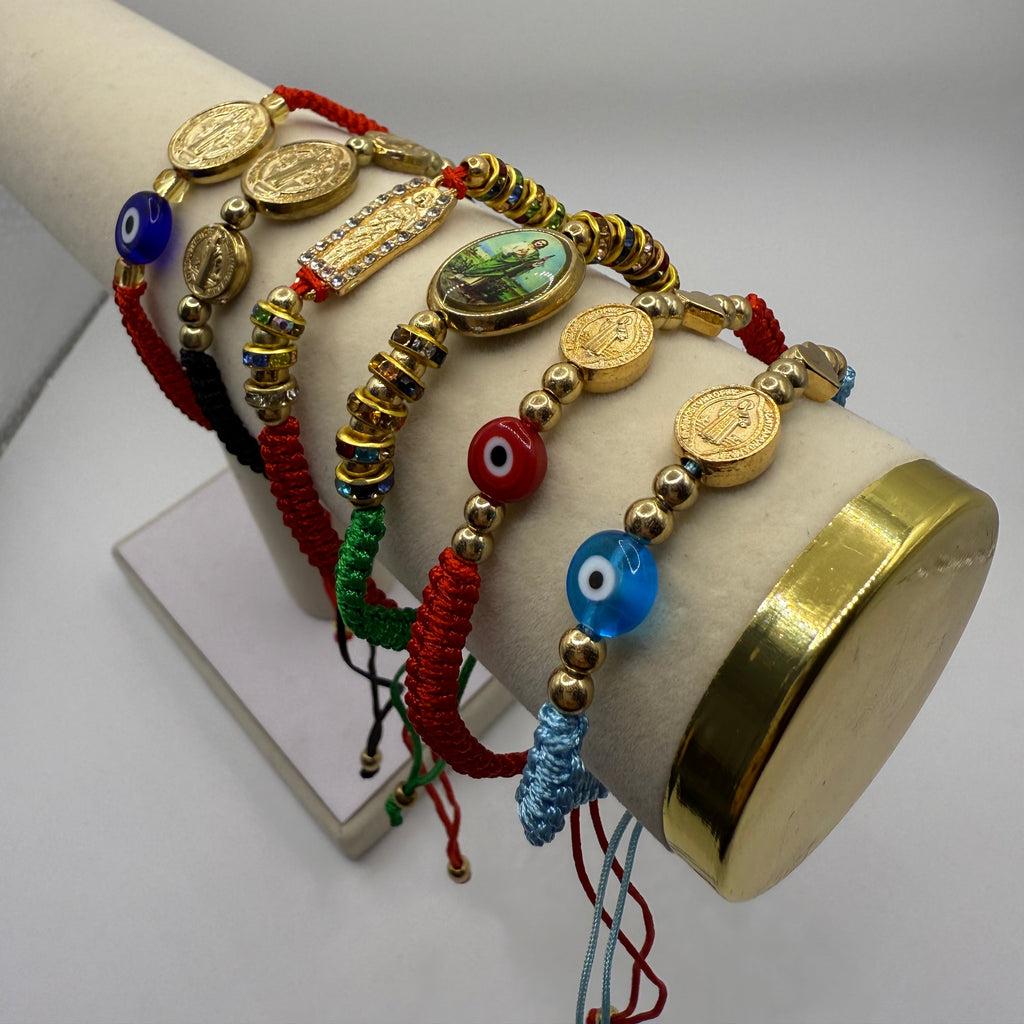 St Jude(Sand Judas)/ St Benedict Bracelets for Protection