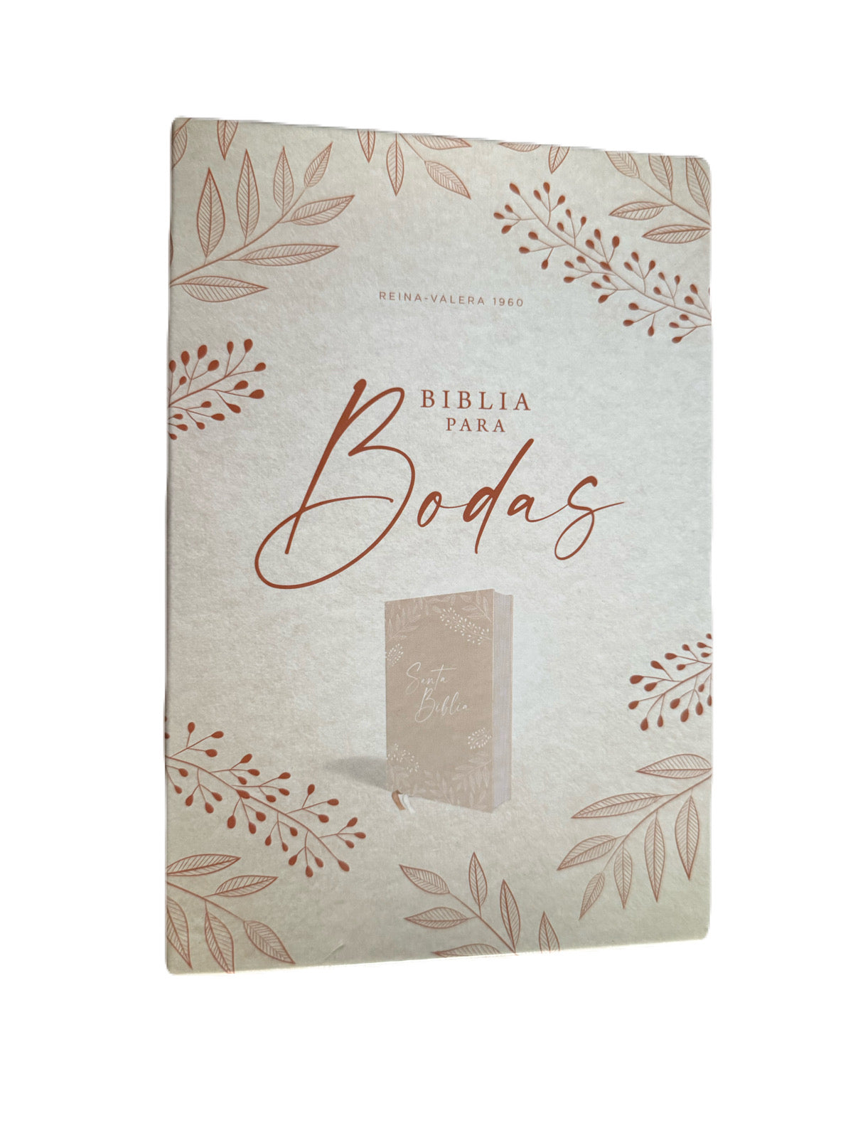 Biblia 10pts Para Bodas Tapa Dura Tela Crema