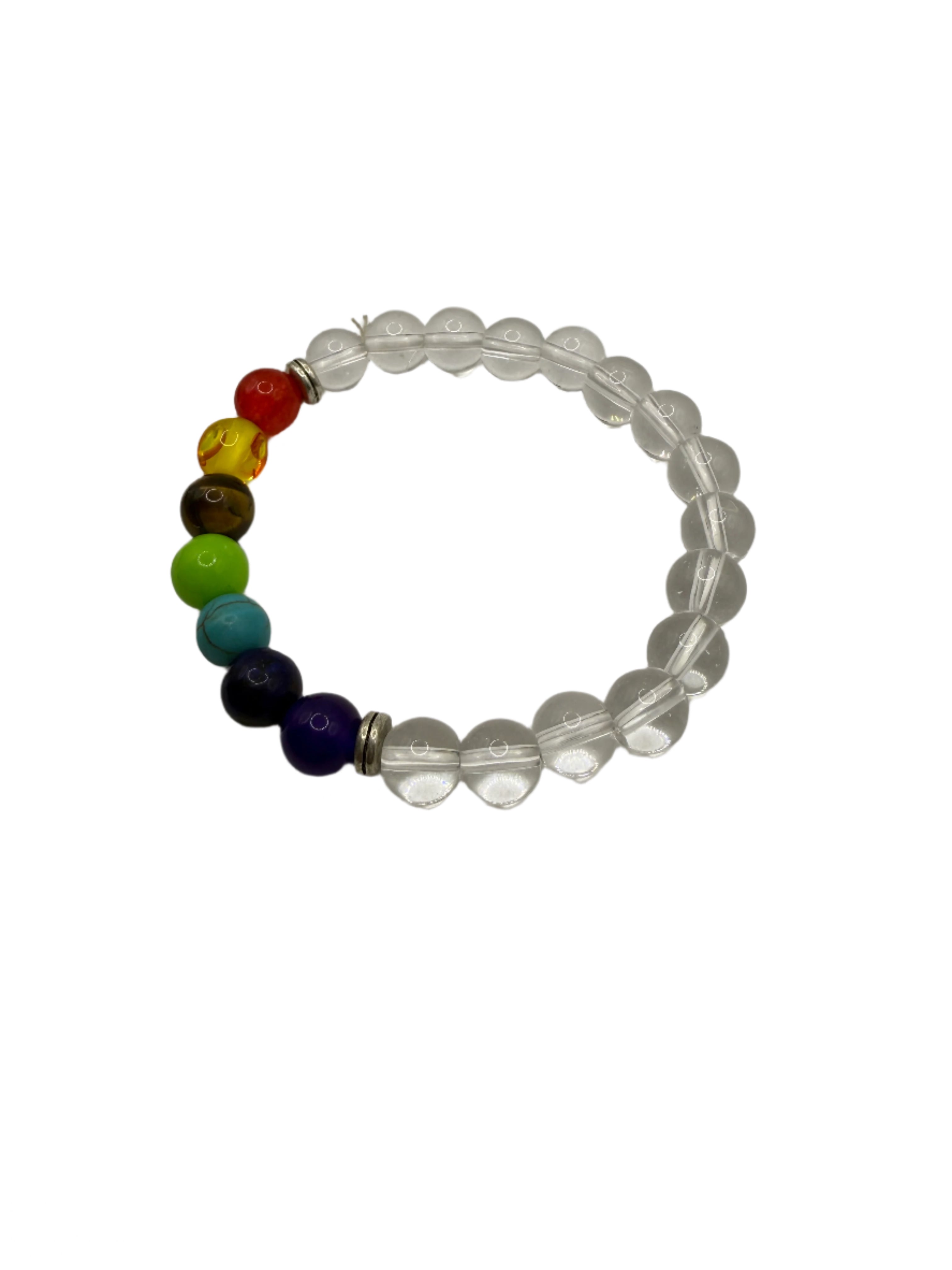 7 Chakra Colorful Beaded Bracelet Beads Yoga Healing Energy Stone