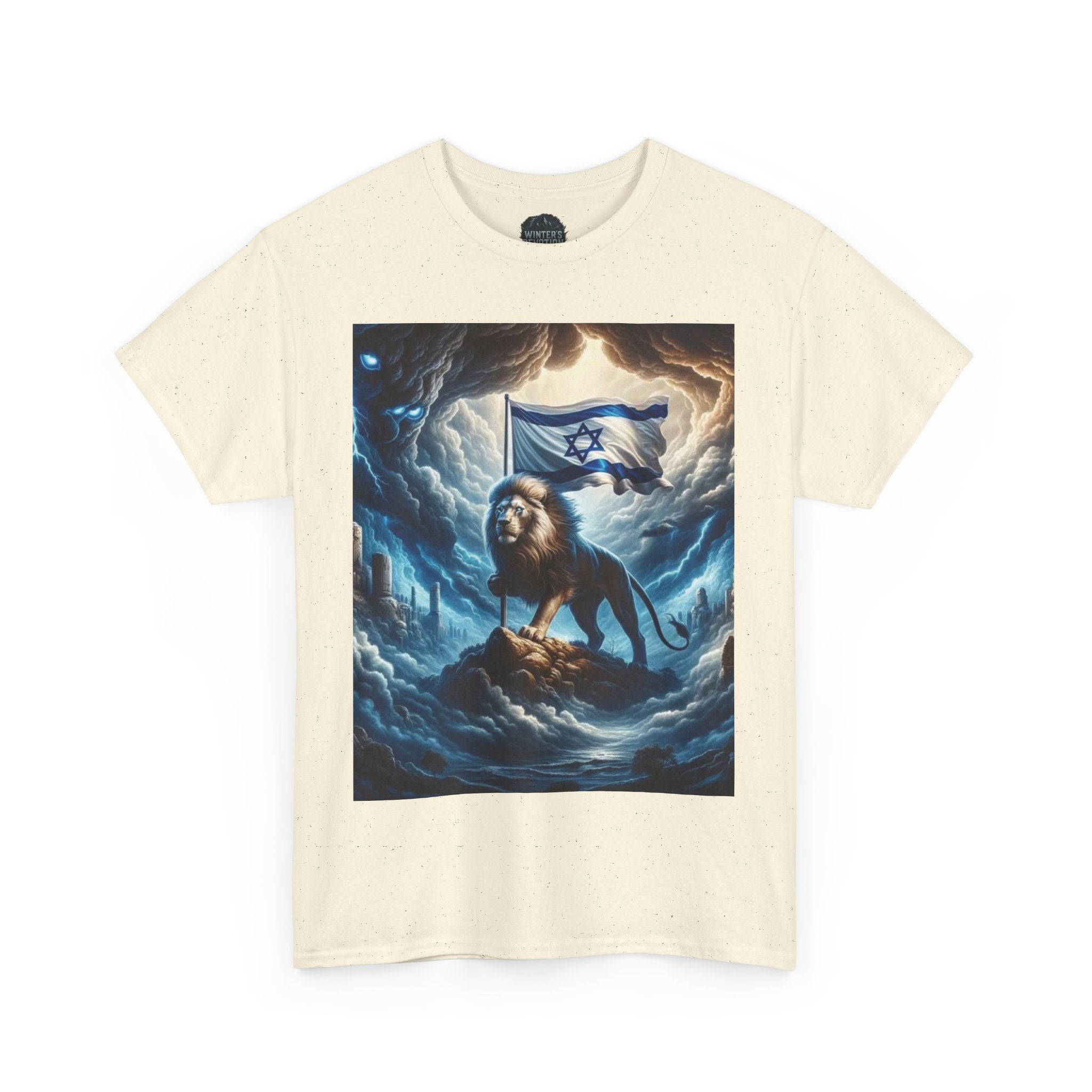 Majestic Lion Unisex Heavy Cotton Tee - Inspirational Apparel, Gift for Animal Lovers, Graphic Tee, Unique T-Shirt, Casual Wear