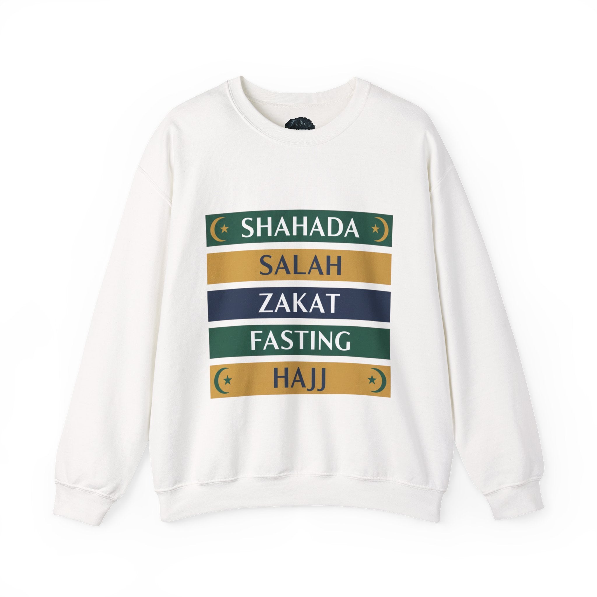 Islamic Pillars Sweatshirt — Shahada, Salah, Zakat, Fasting, Hajj Crewneck