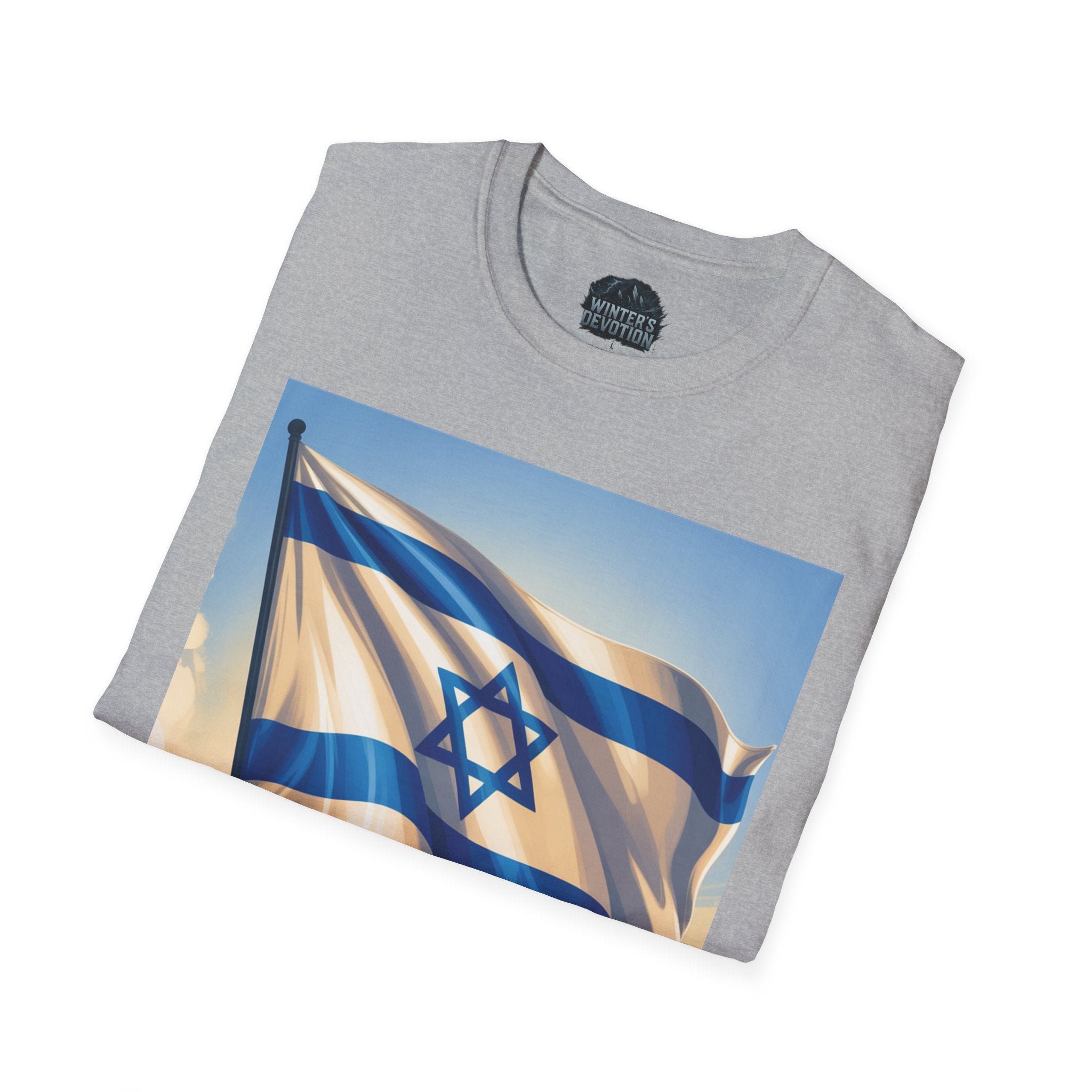 I Stand with Israel Unisex Softstyle T-Shirt, Patriotic Tee, Support Shirt, Gift for Activists, Israel Pride Apparel